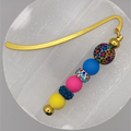 Marcapáginas con estampado de leopardo multicolor