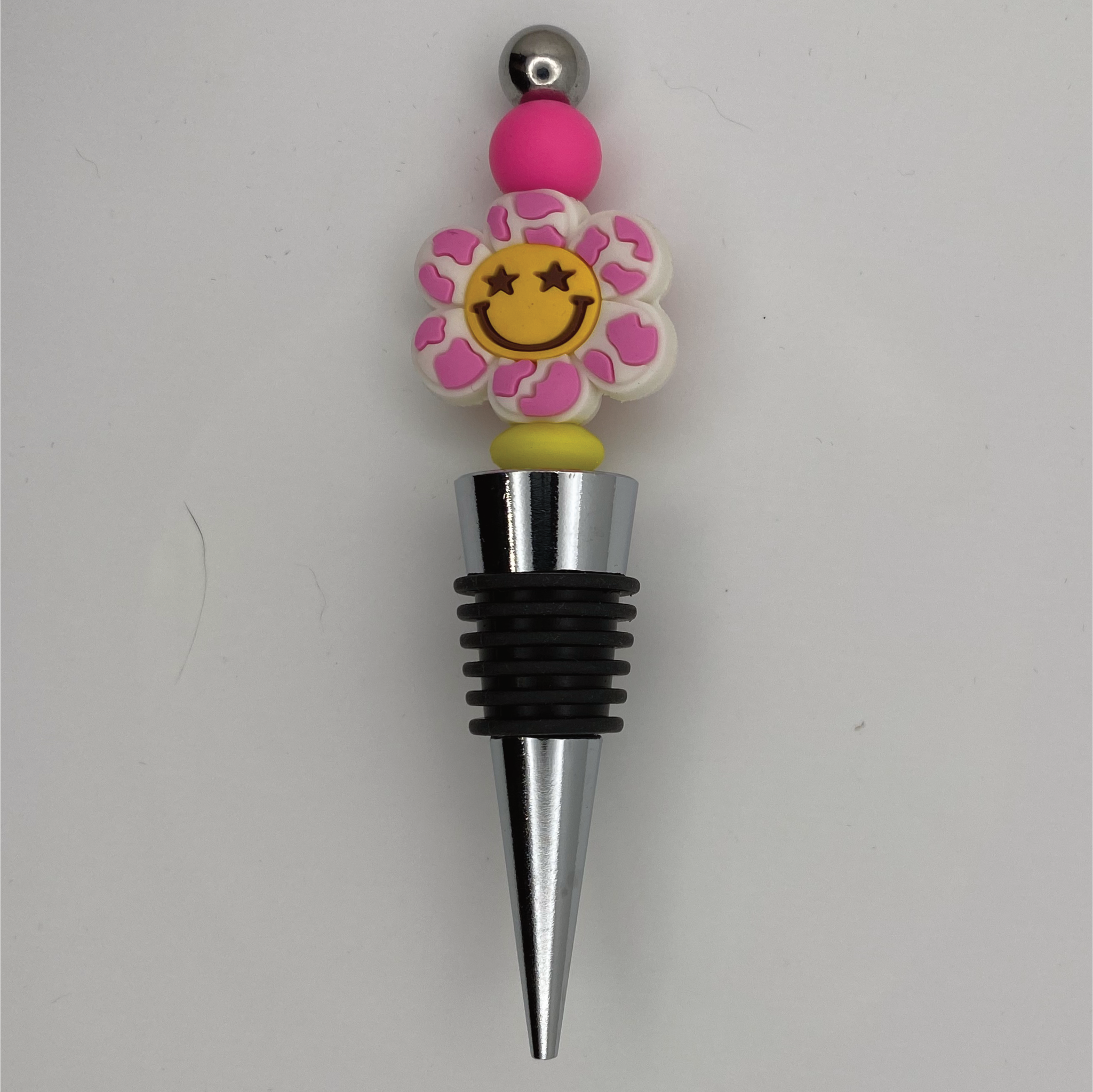 Happy Flower Wine Bottle Opener