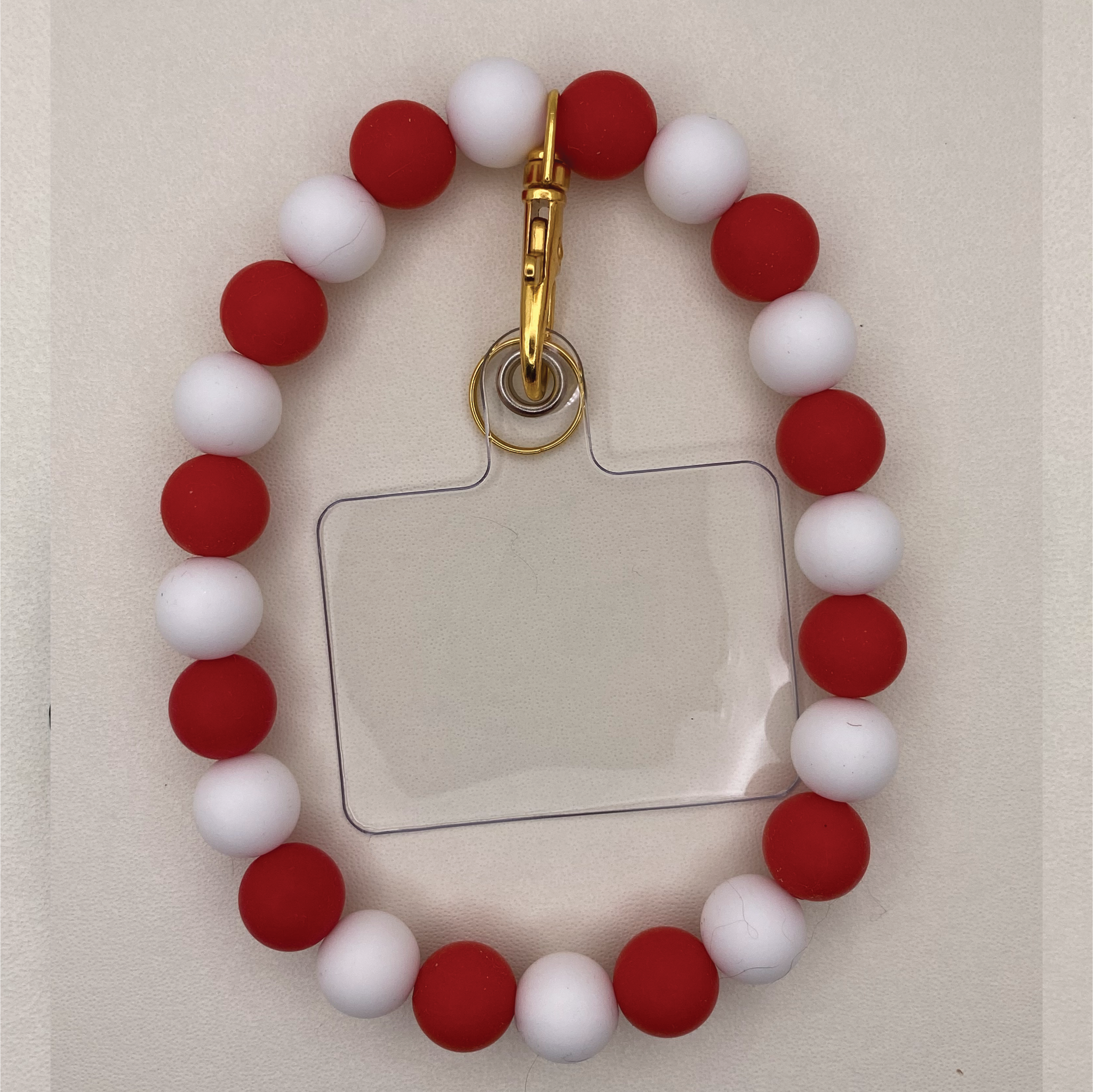 Candy Cane Silicone Phone Strap