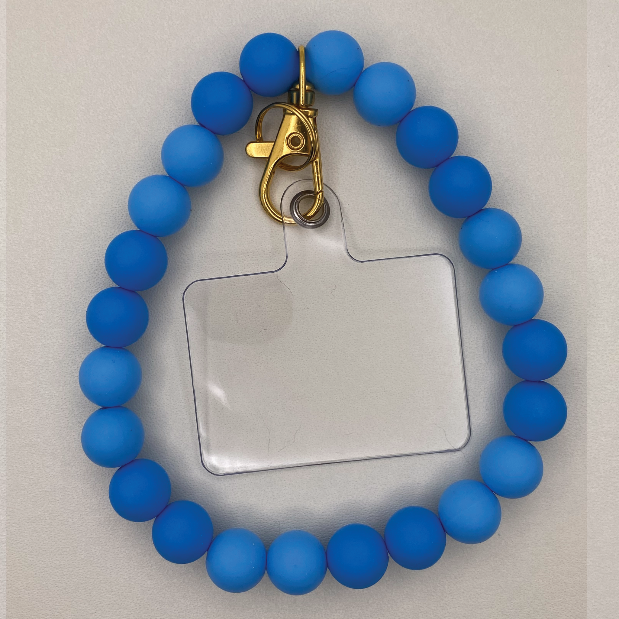 Double Blue Silicone Phone Strap