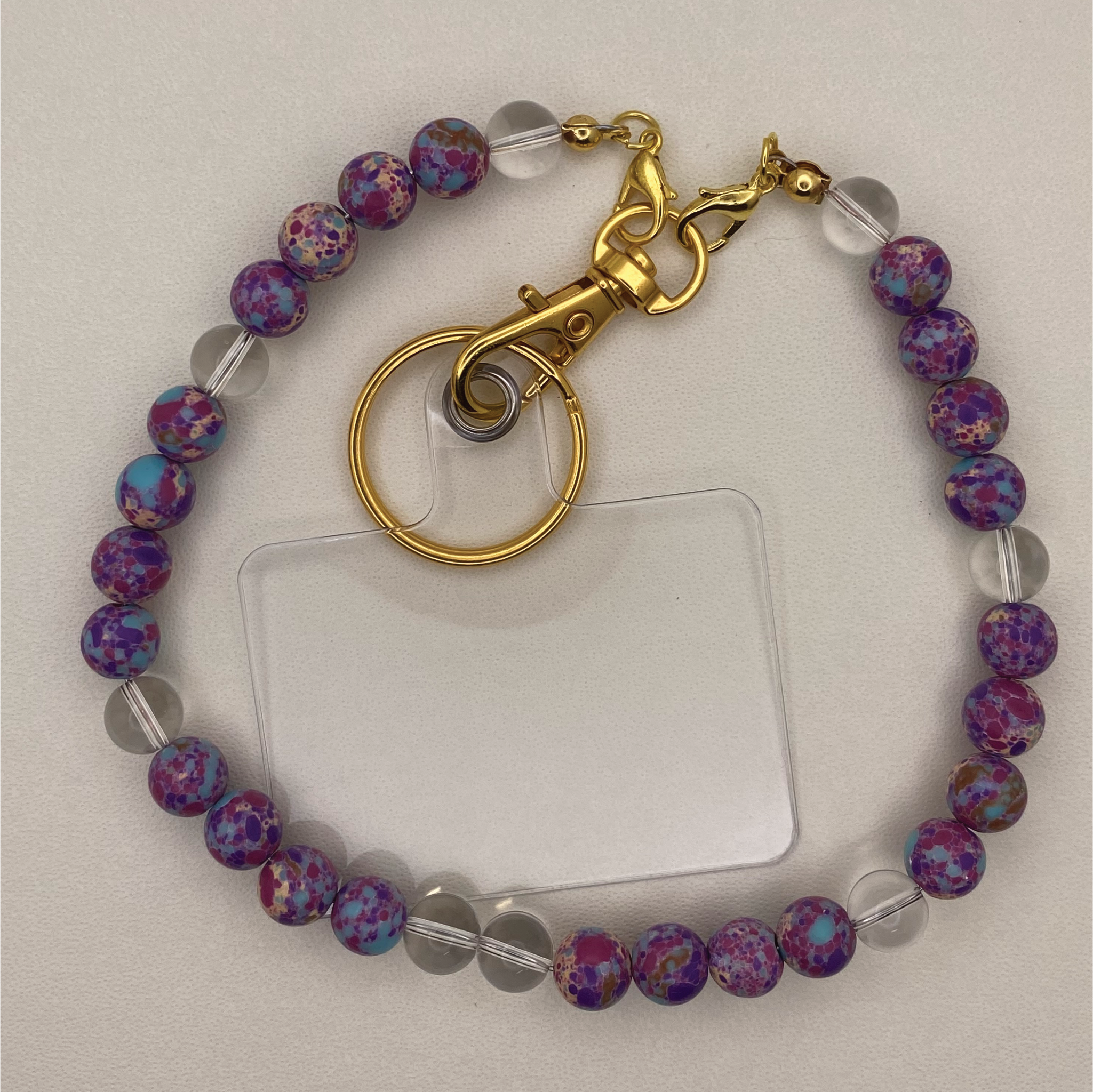 Ruby Fuchsite Clear Quartz Phone Strap