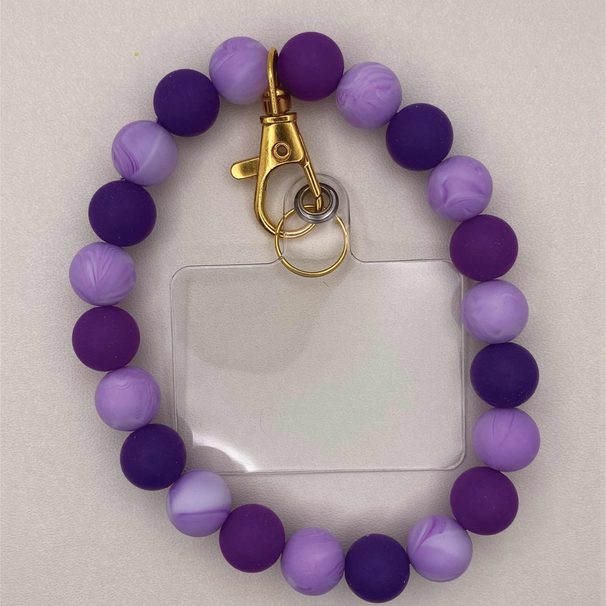 Purple Lilac Swirl Silicone Phone Strap
