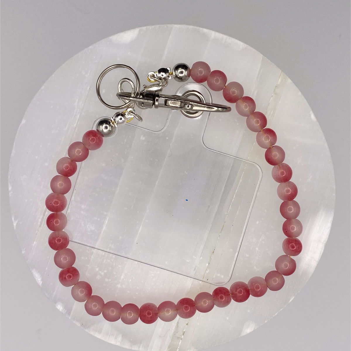 Red Glass Phone Strap