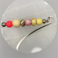 Yellow Pink Silver Bookmark