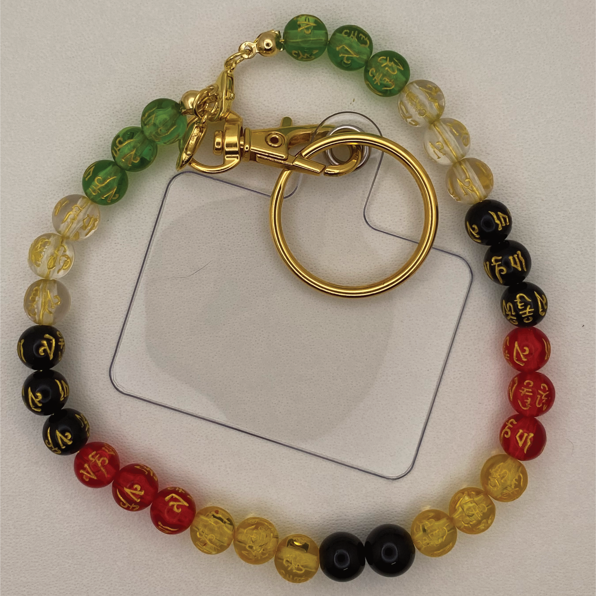 Multicolored Chakra Pixiu Phone Strap
