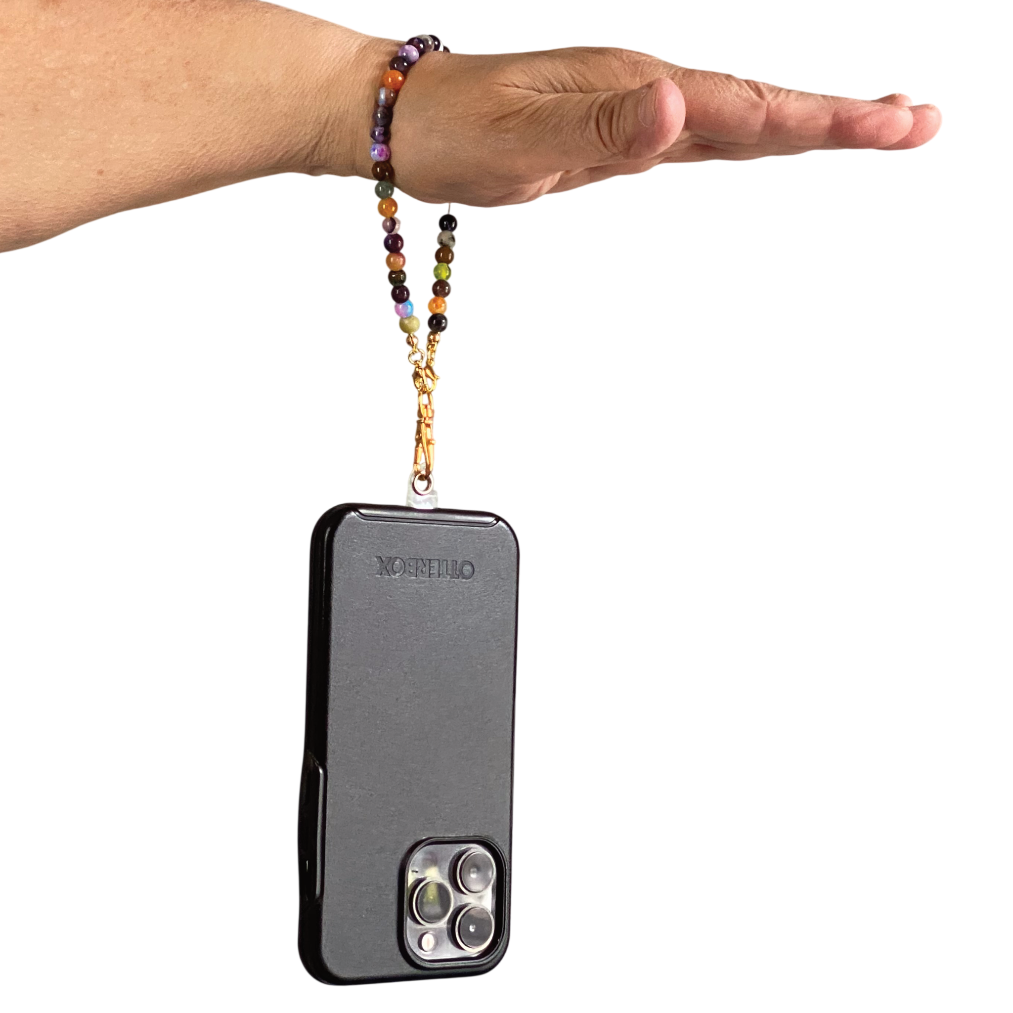Multicolored Jasper Phone Strap