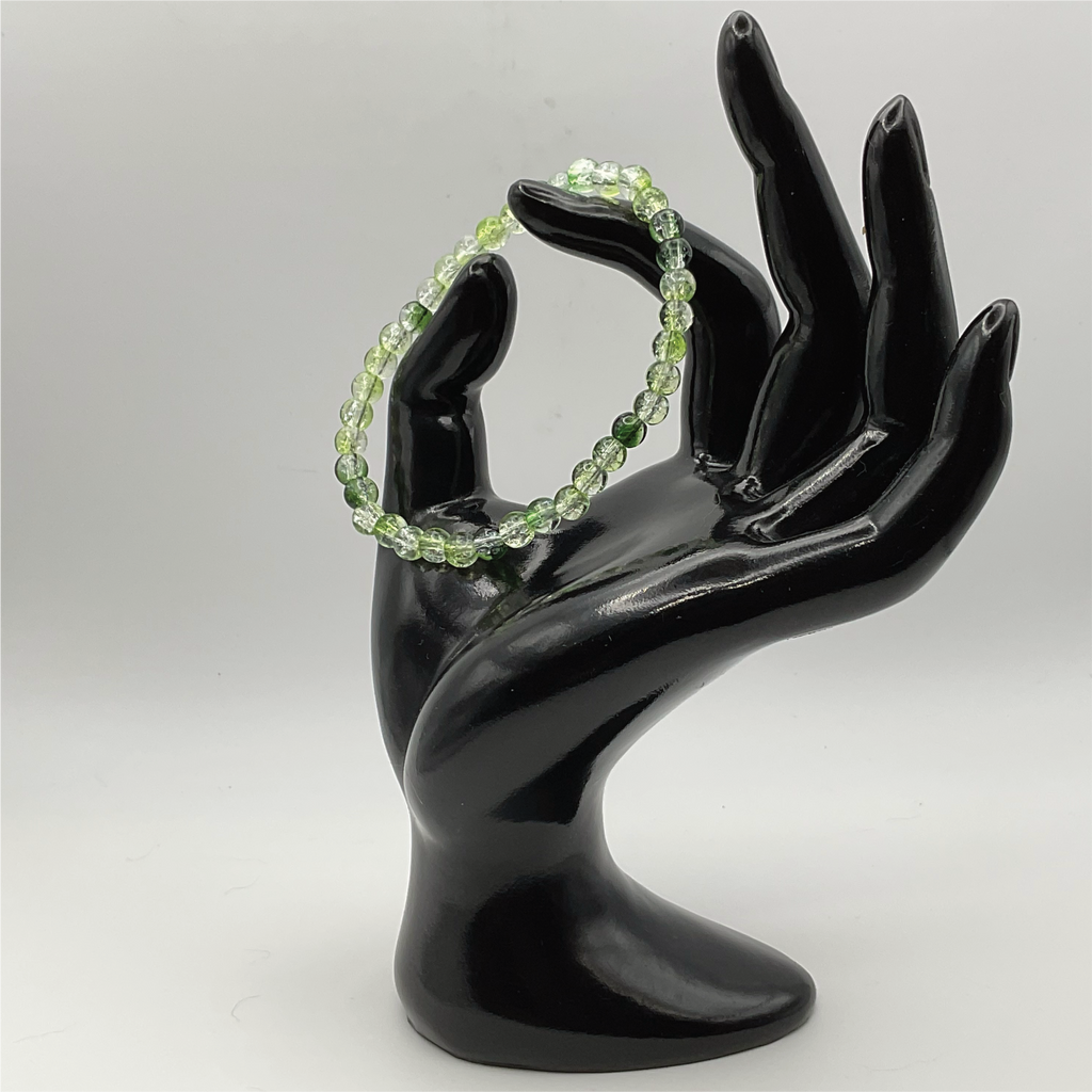 Green Crystal Glass Bracelet