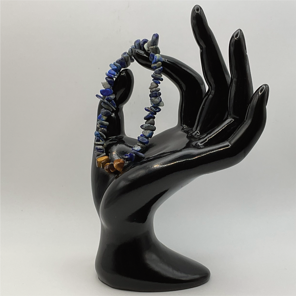 Chipped Lapis Lazuli Tiger's Eye Bracelet