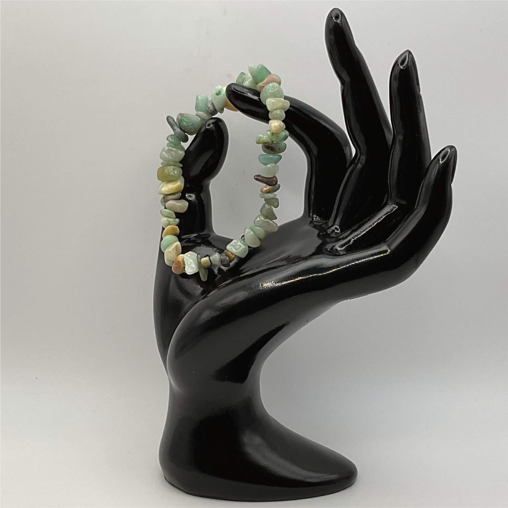Chipped Citrine Green Chalcedony Bracelet
