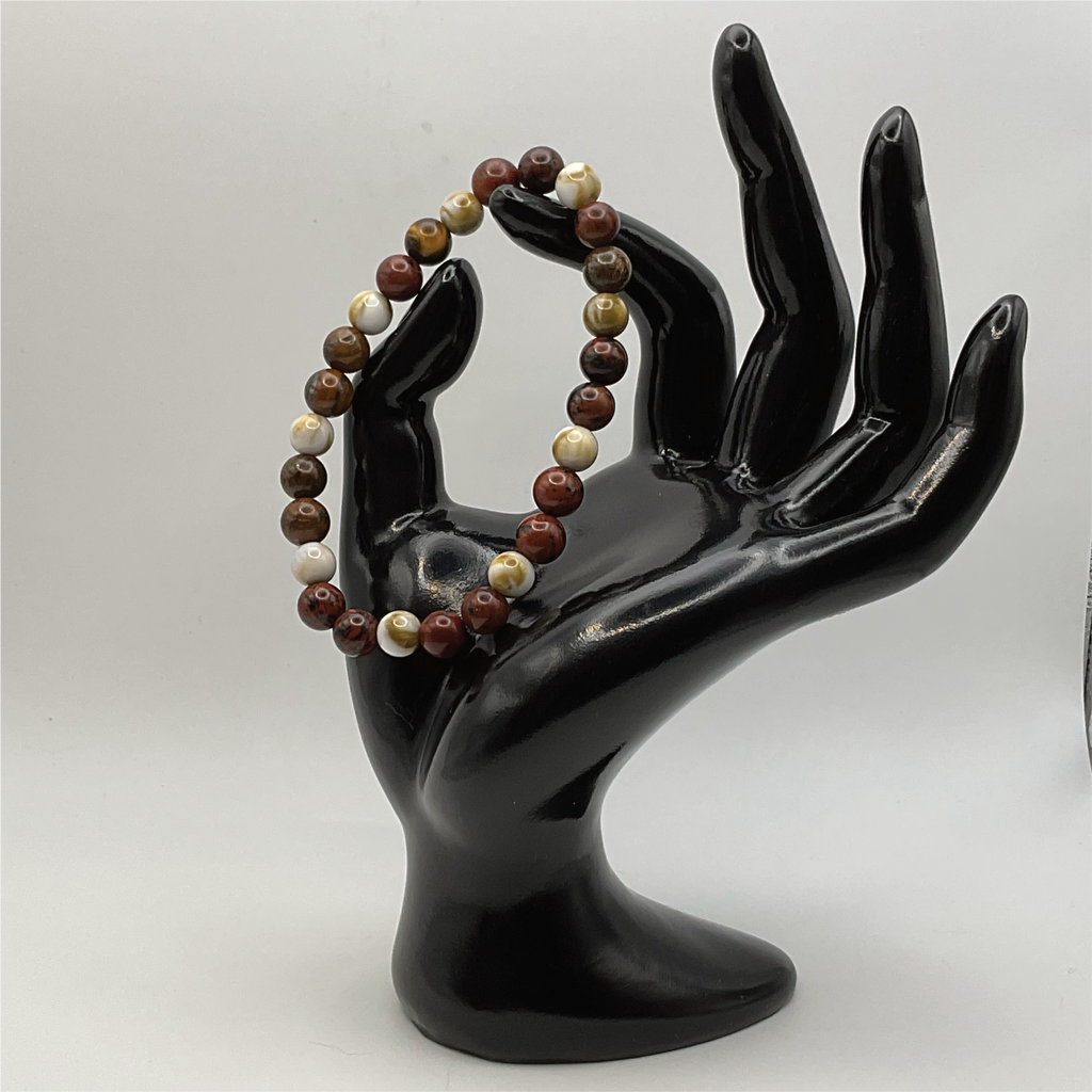 Mahogany Obsidian Oriental Agate Bracelet