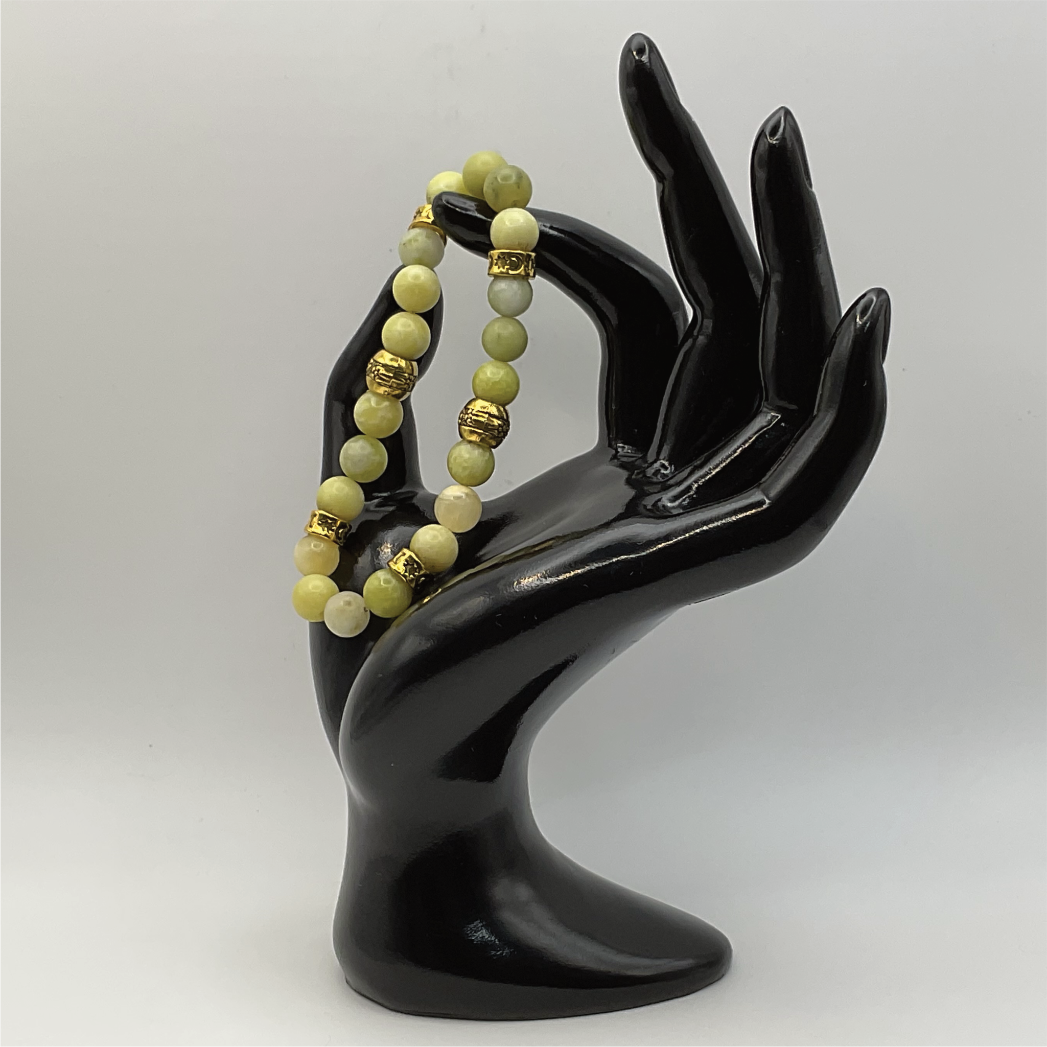 Pulsera serpiente con espaciadores tono dorado