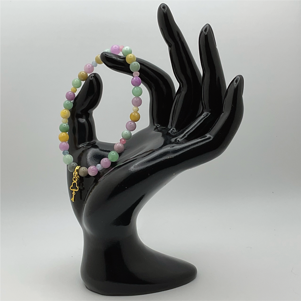 Pulsera con colgante de turmalina elbaíta
