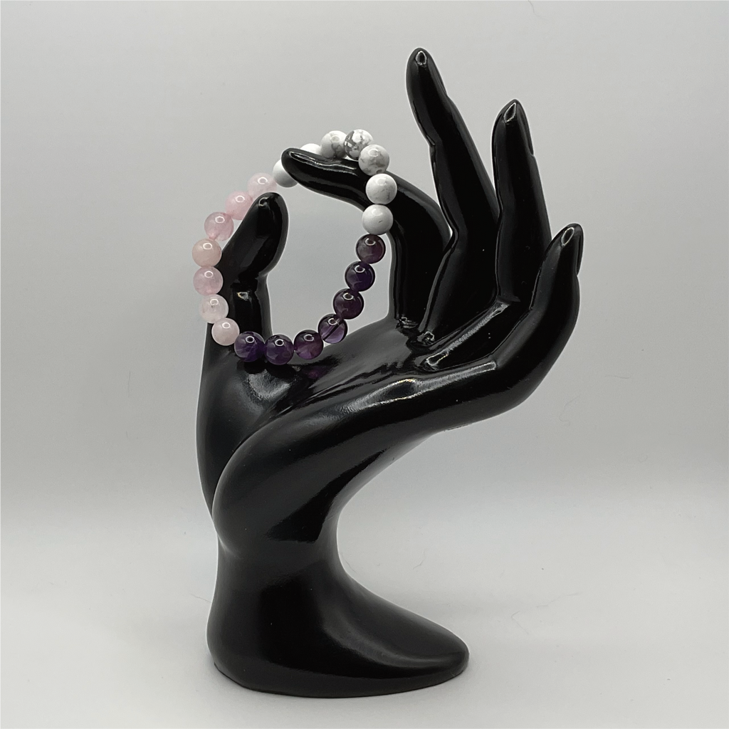 Magnesite Amethyst Rose Quartz Bracelet