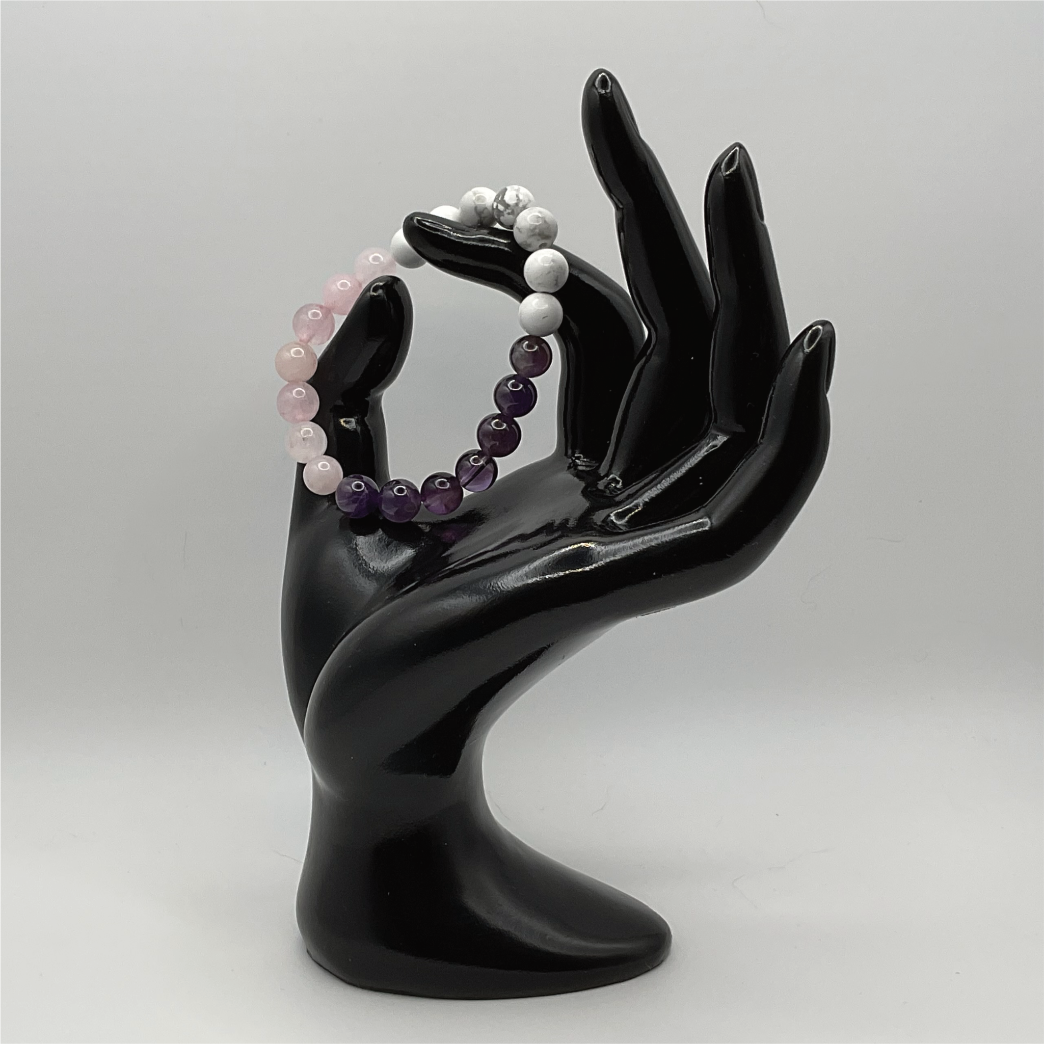 Magnesite Amethyst Rose Quartz Bracelet