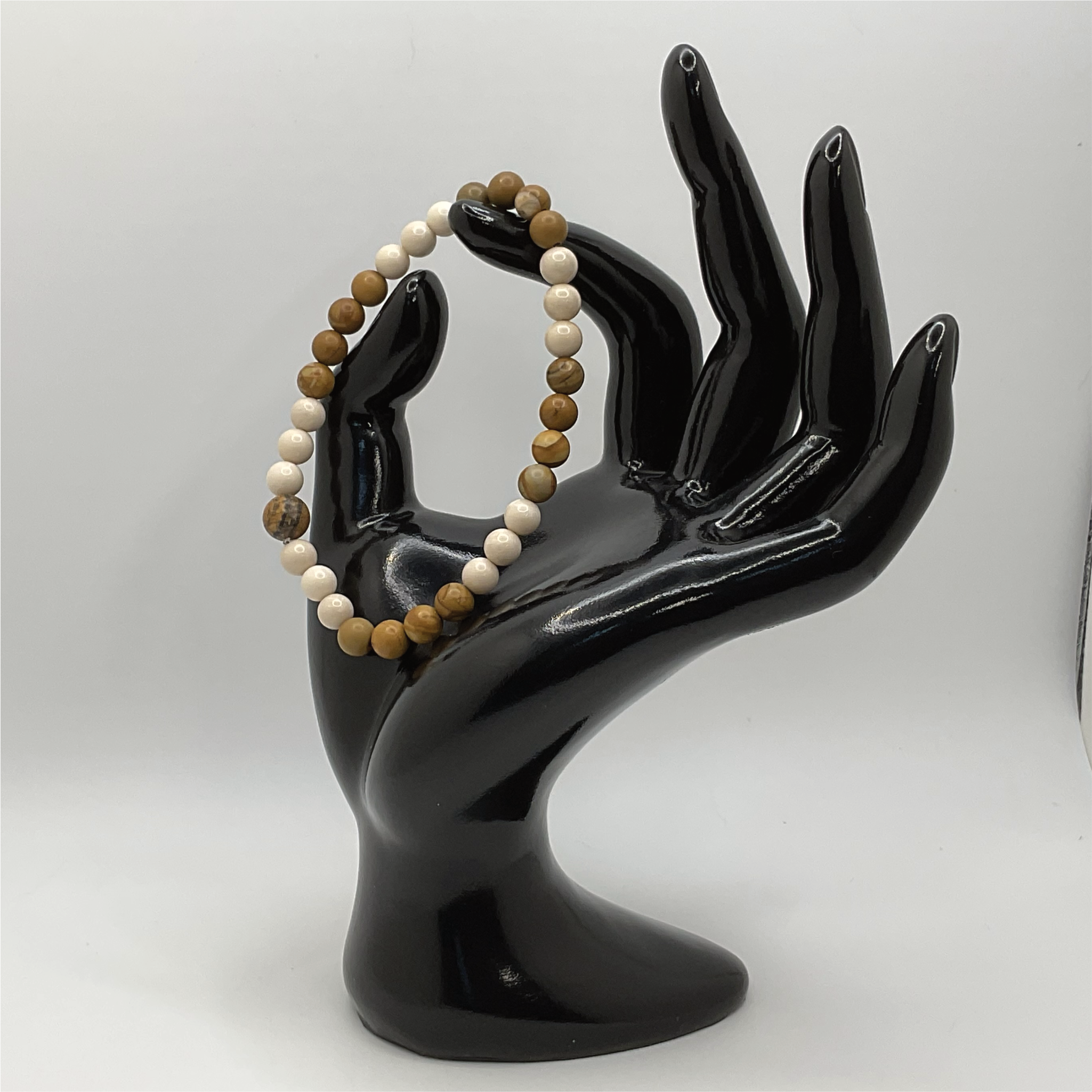Pulsera de jaspe amarillo mokaíta