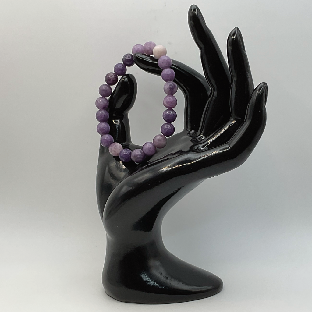 Pulsera amatista de acabado mate