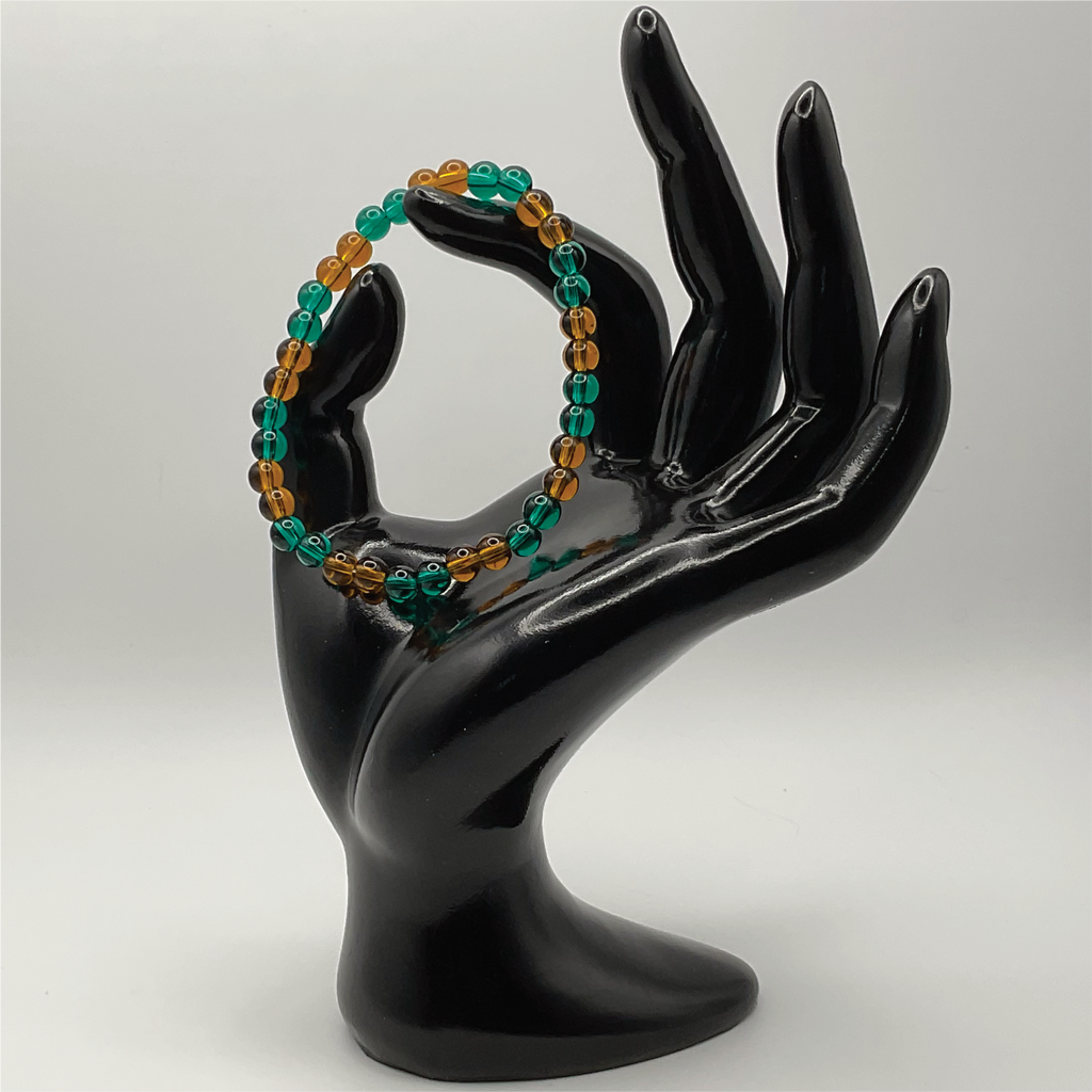 Emerald Beryl Amber Bracelet