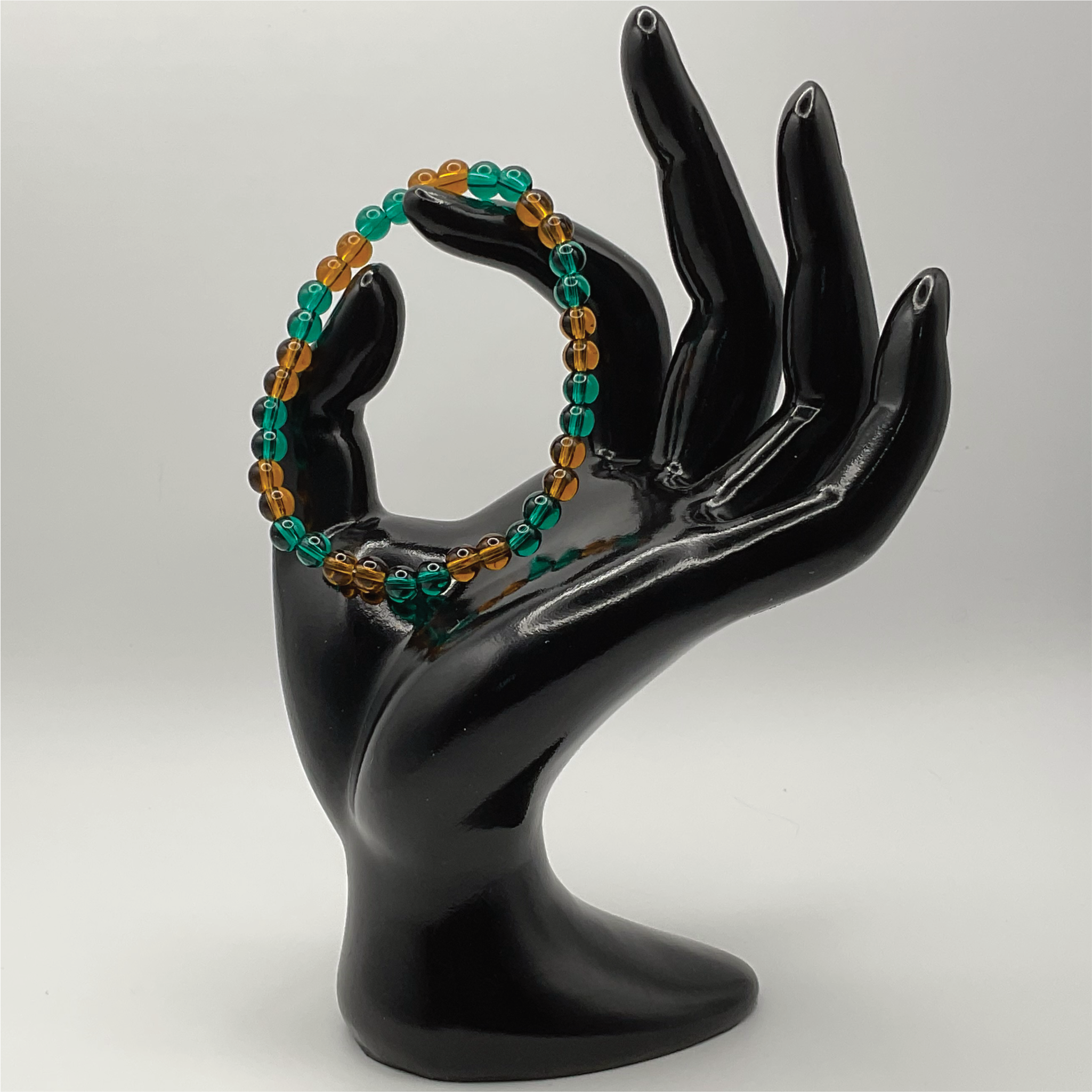 Emerald Beryl Amber Bracelet