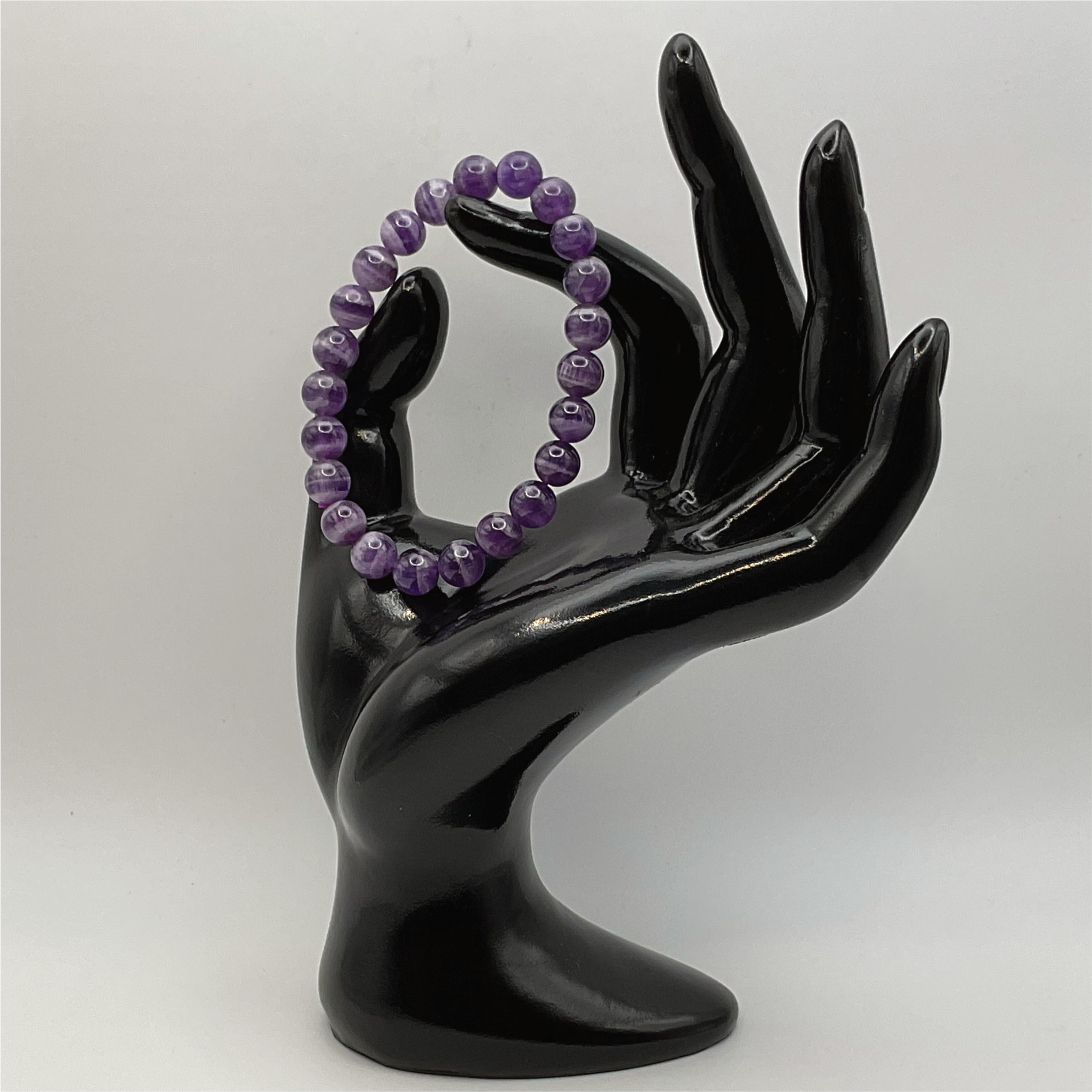 Amethyst Bracelet Glossy Finish