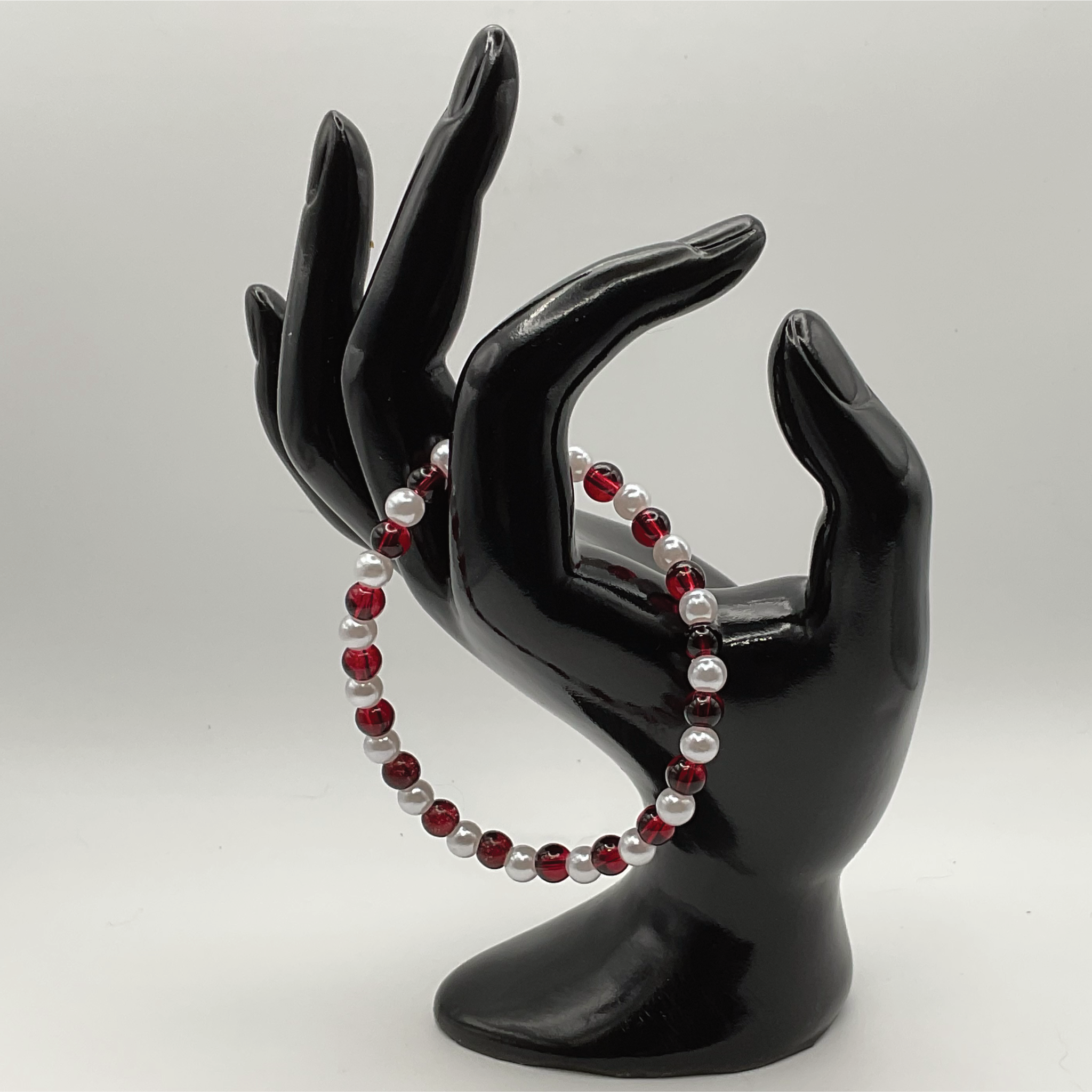 Pearl Red Glass Bracelet