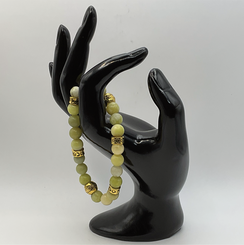Pulsera serpiente con espaciadores tono dorado