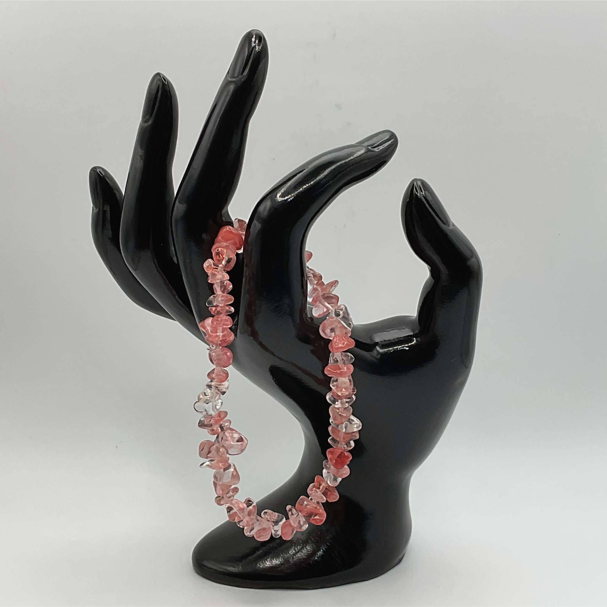 Chipped Cherry Quartz Bracelet