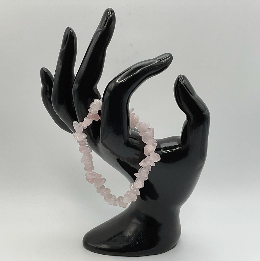 Chipped Rose Quartz Bracelet