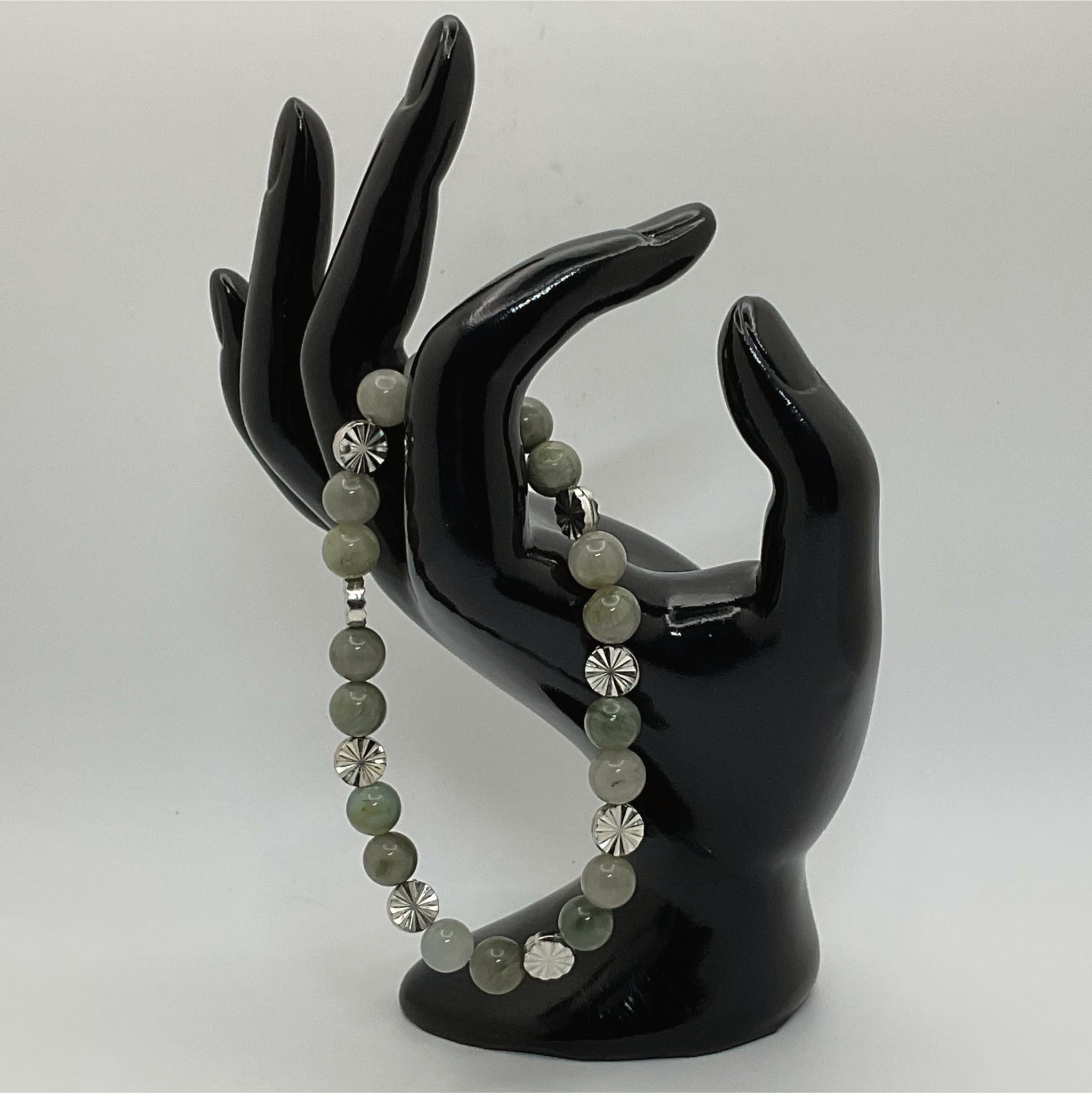 Serpentine Bracelet with Silver Spacers