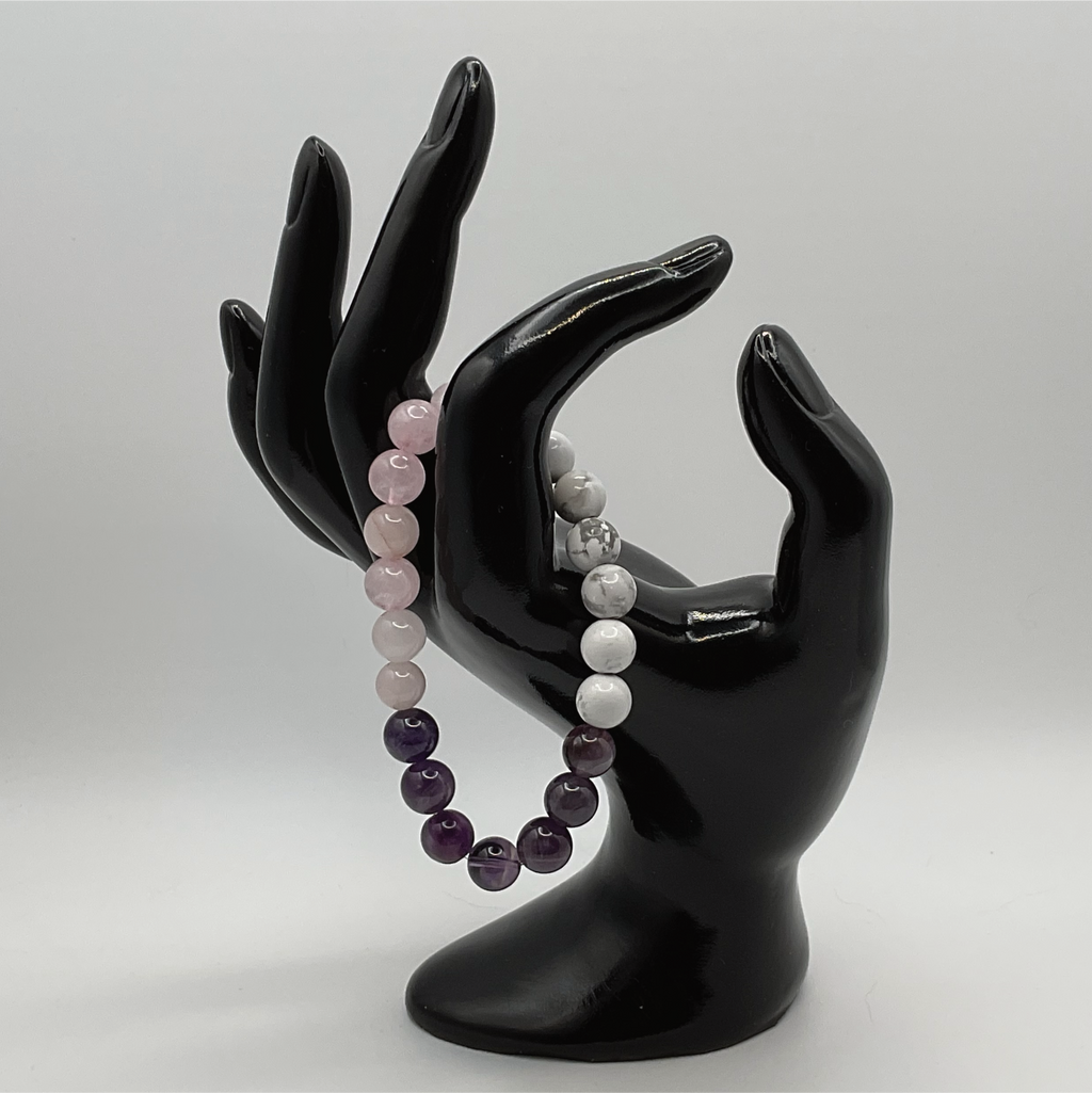 Magnesite Amethyst Rose Quartz Bracelet