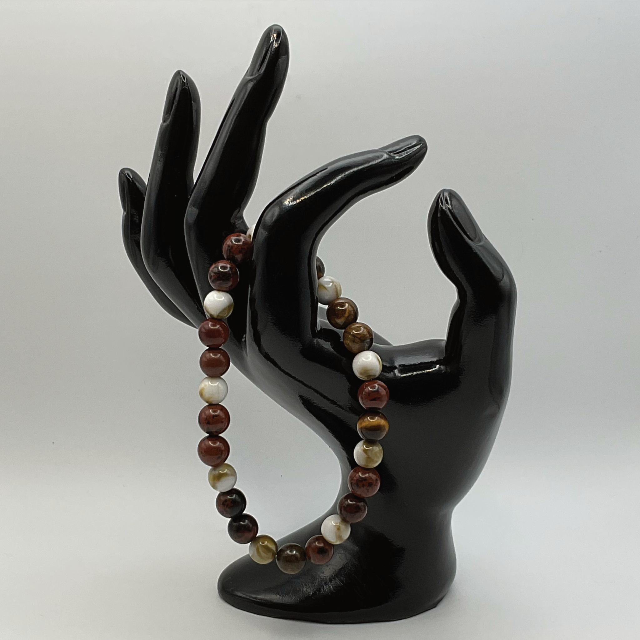 Mahogany Obsidian Oriental Agate Bracelet