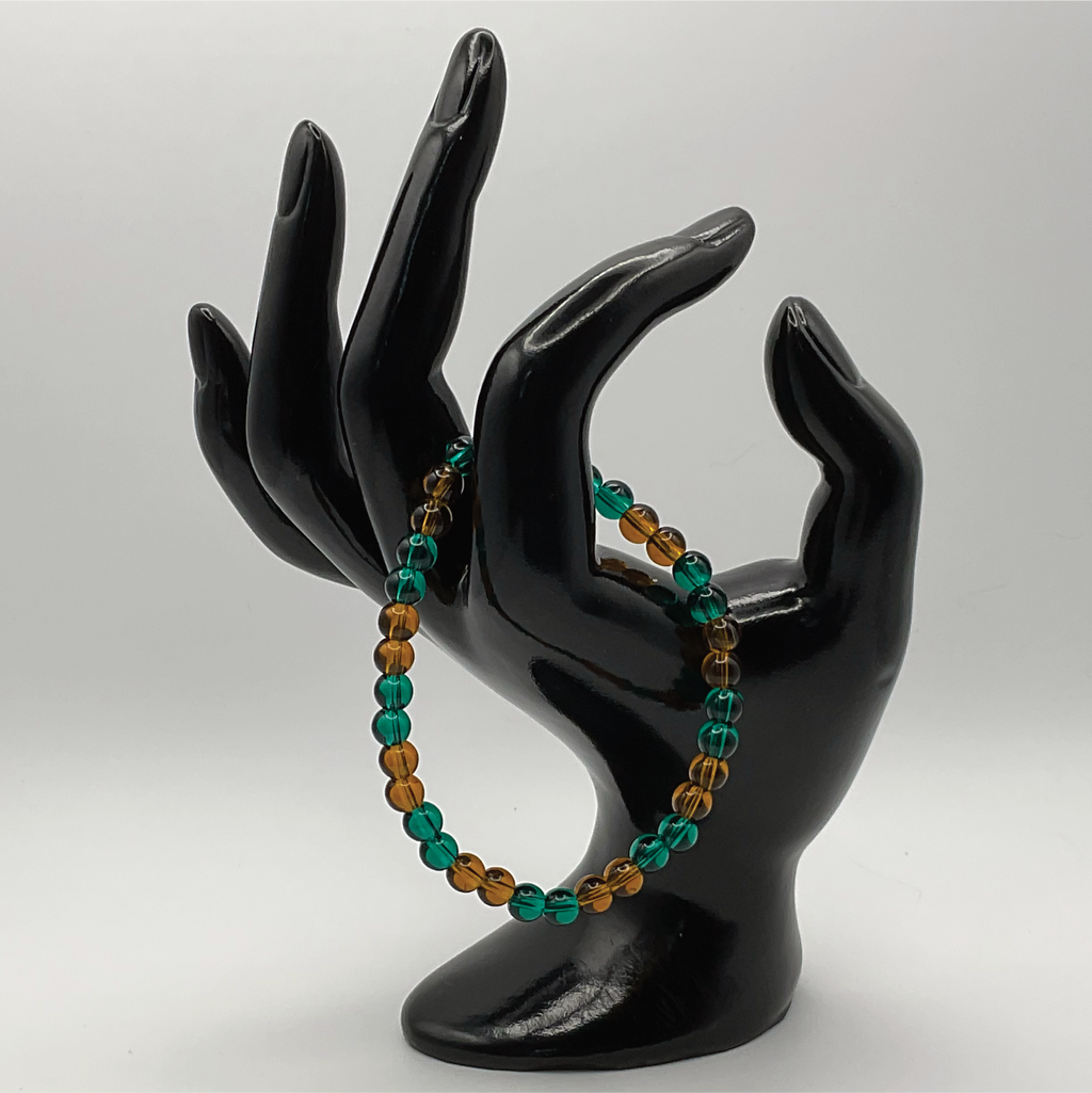 Emerald Beryl Amber Bracelet