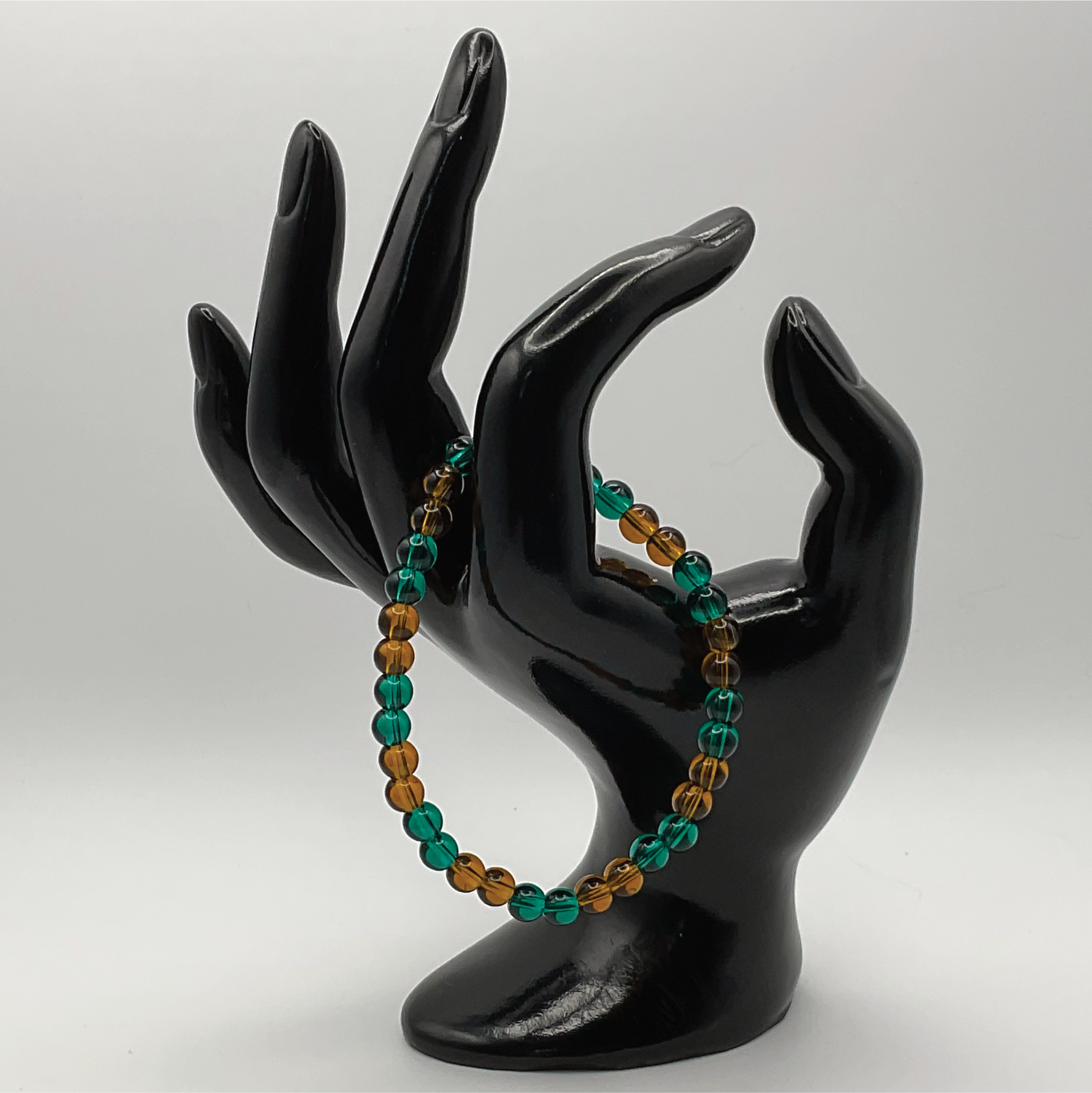 Emerald Beryl Amber Bracelet