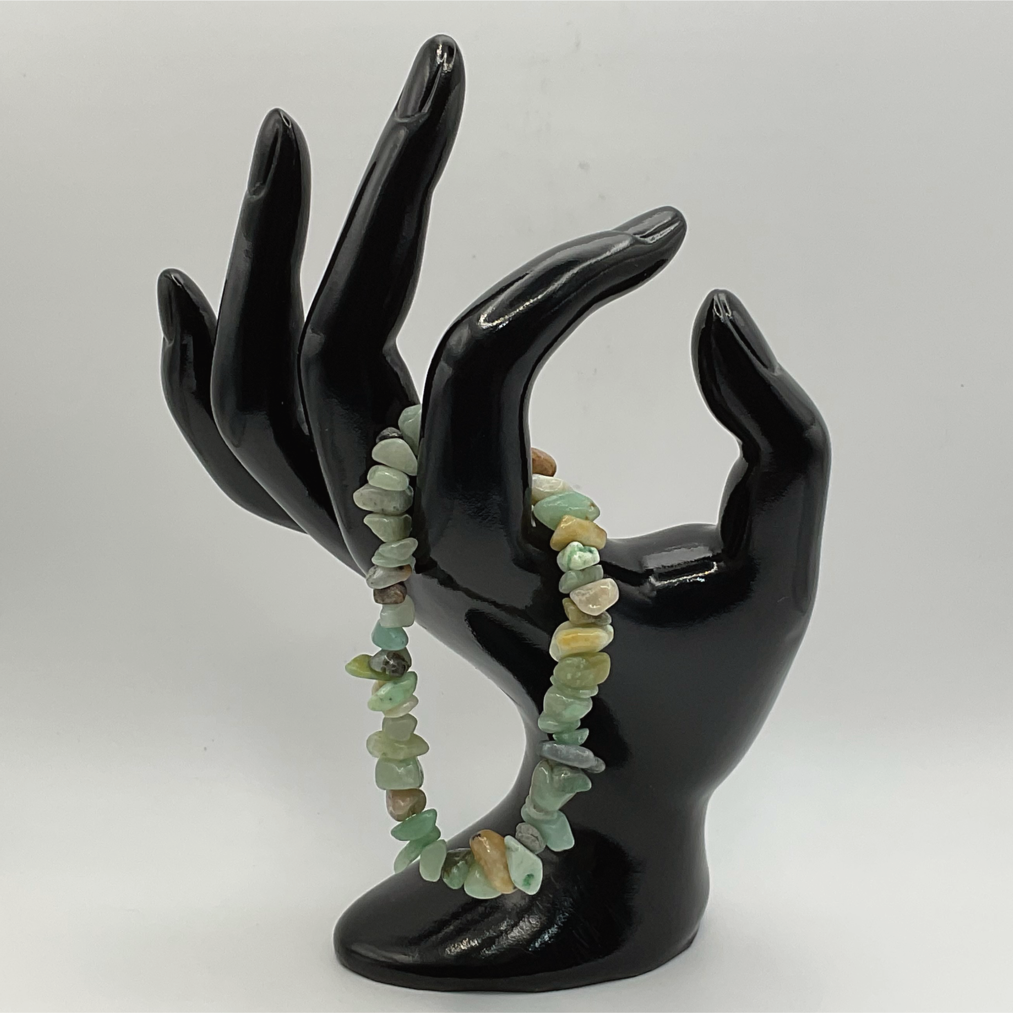 Chipped Citrine Green Chalcedony Bracelet