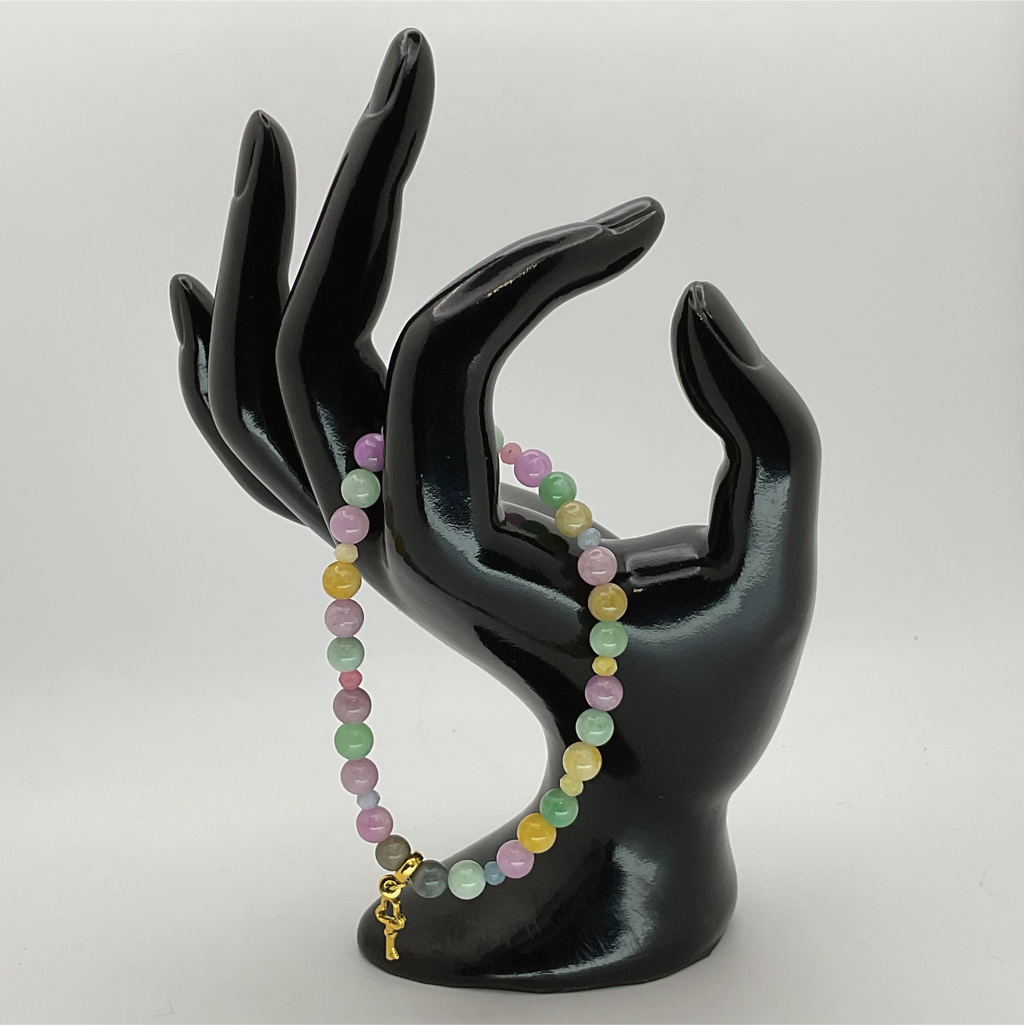 Pulsera con colgante de turmalina elbaíta