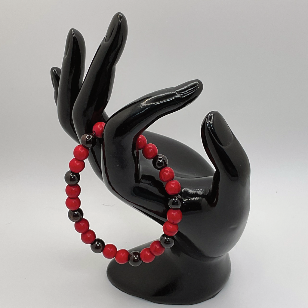 Carnelian Agate Amethyst Bracelet