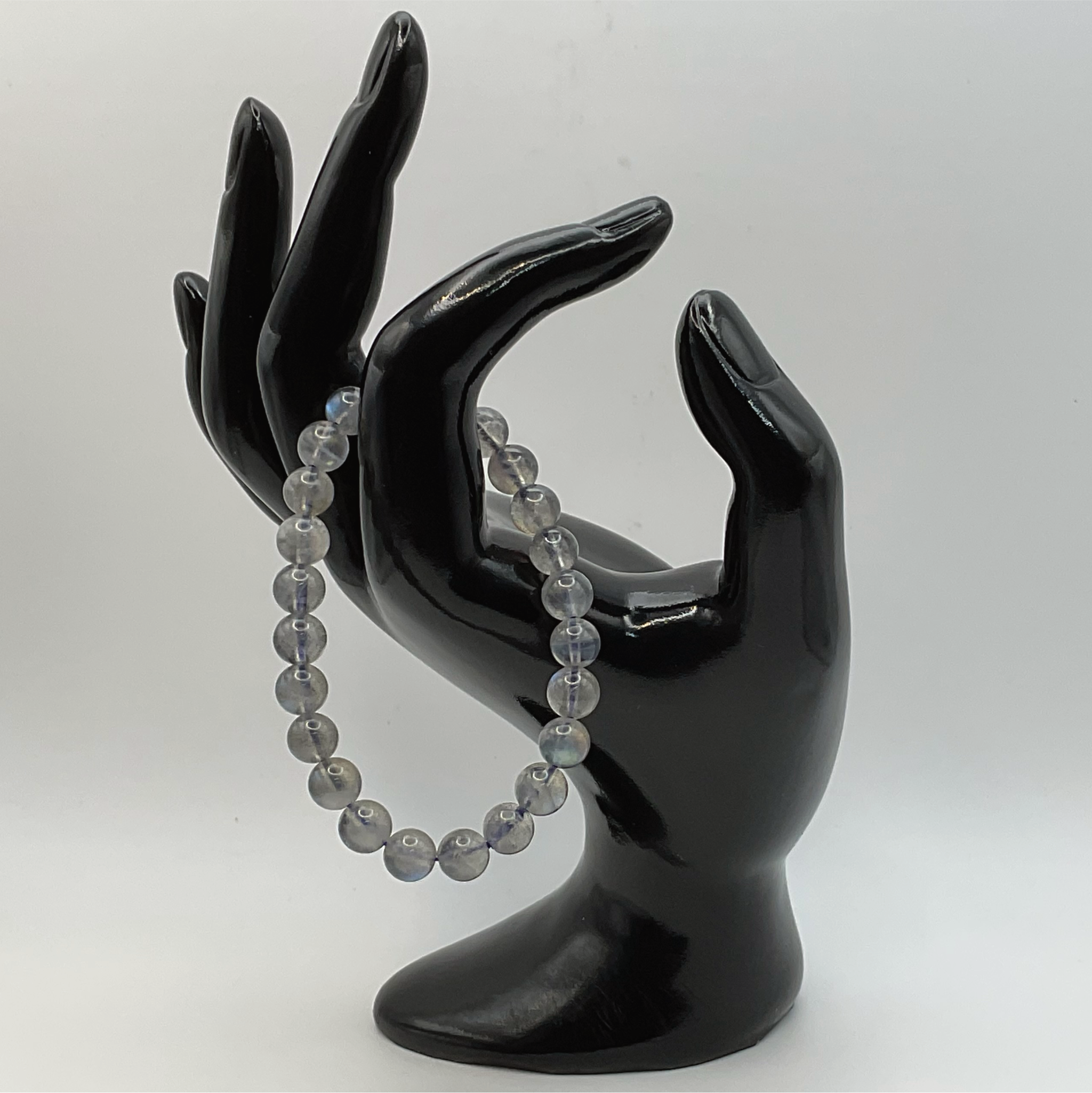 Pulsera de piedra luna arcoíris