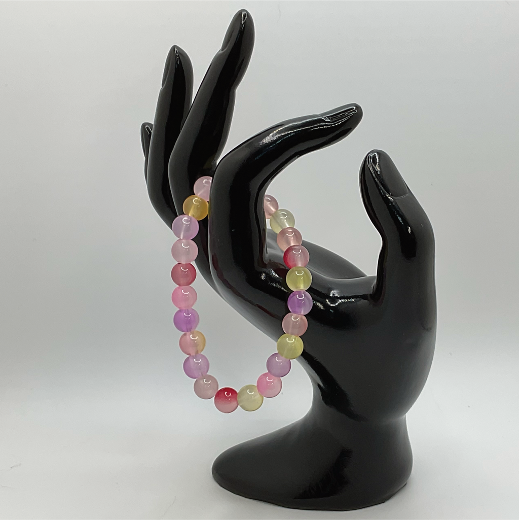 Multicolored Dragon Vein Agate Bracelet