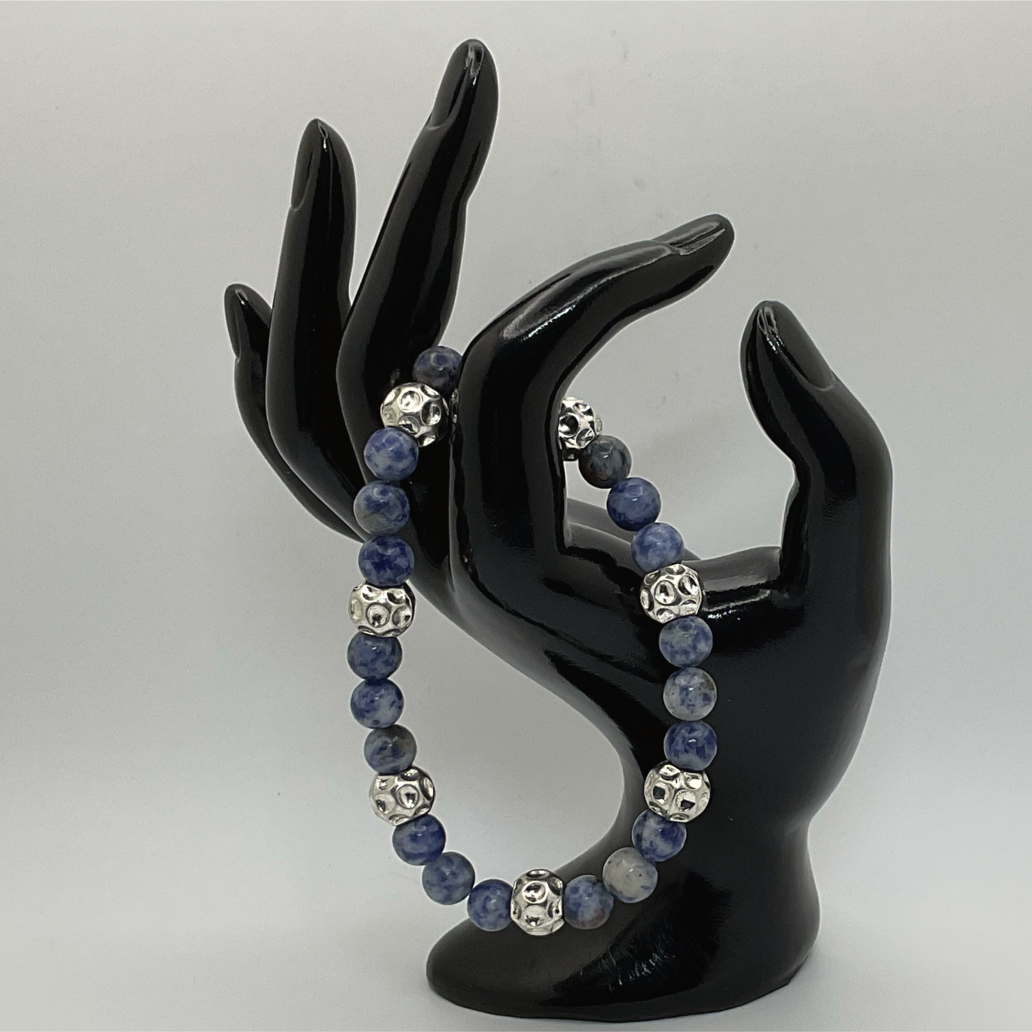 Sodalite Bracelet with Silver Spacers