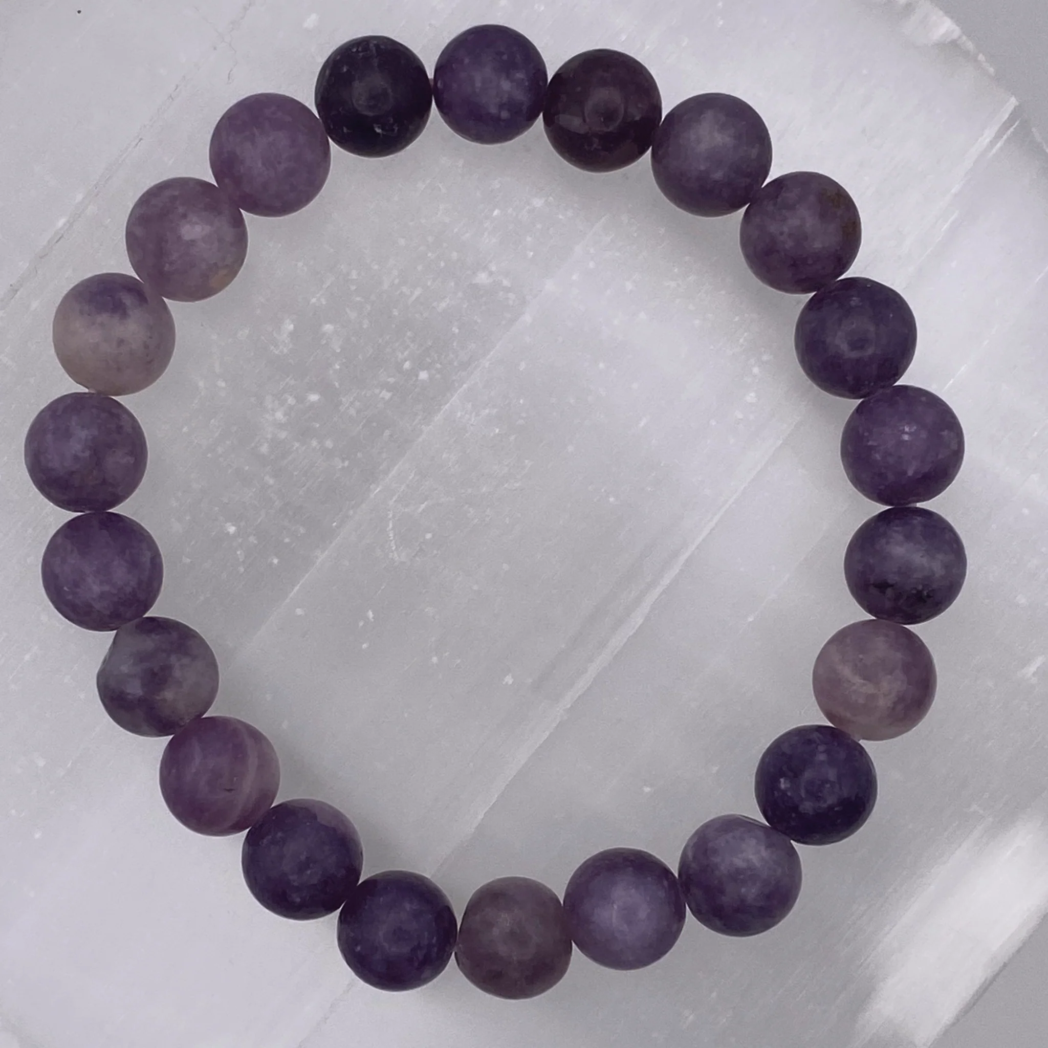 Amethyst Matte Finish Bracelet