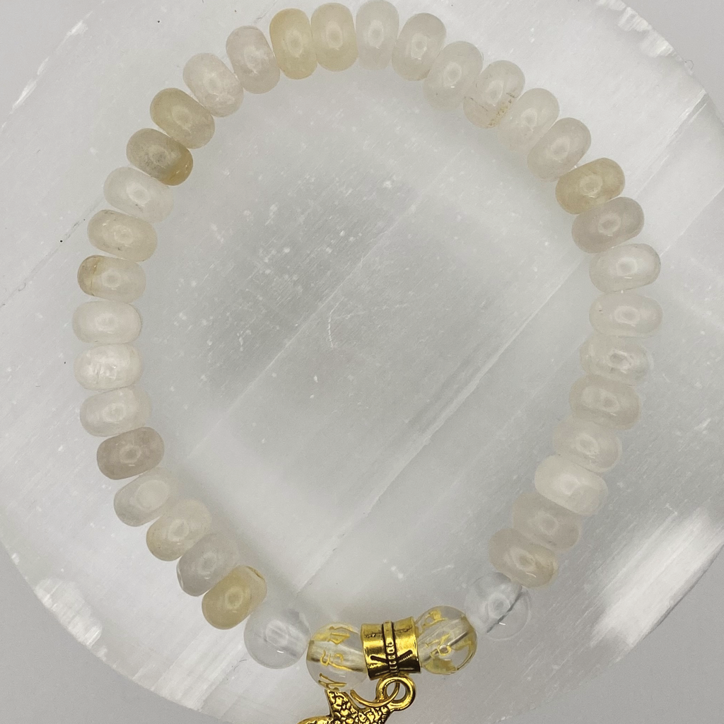 Citrine Starfish Charm Bracelet