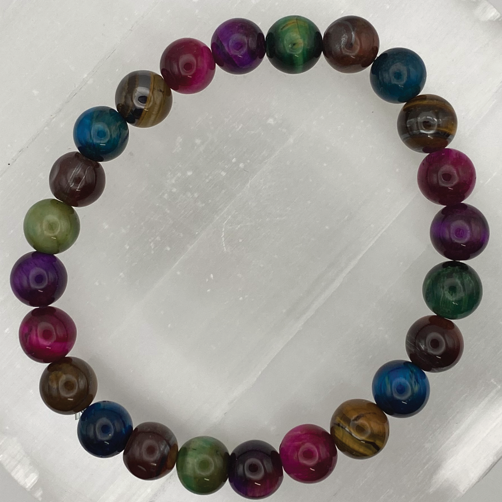 Dragon Vein Agate Multicolor Bracelet