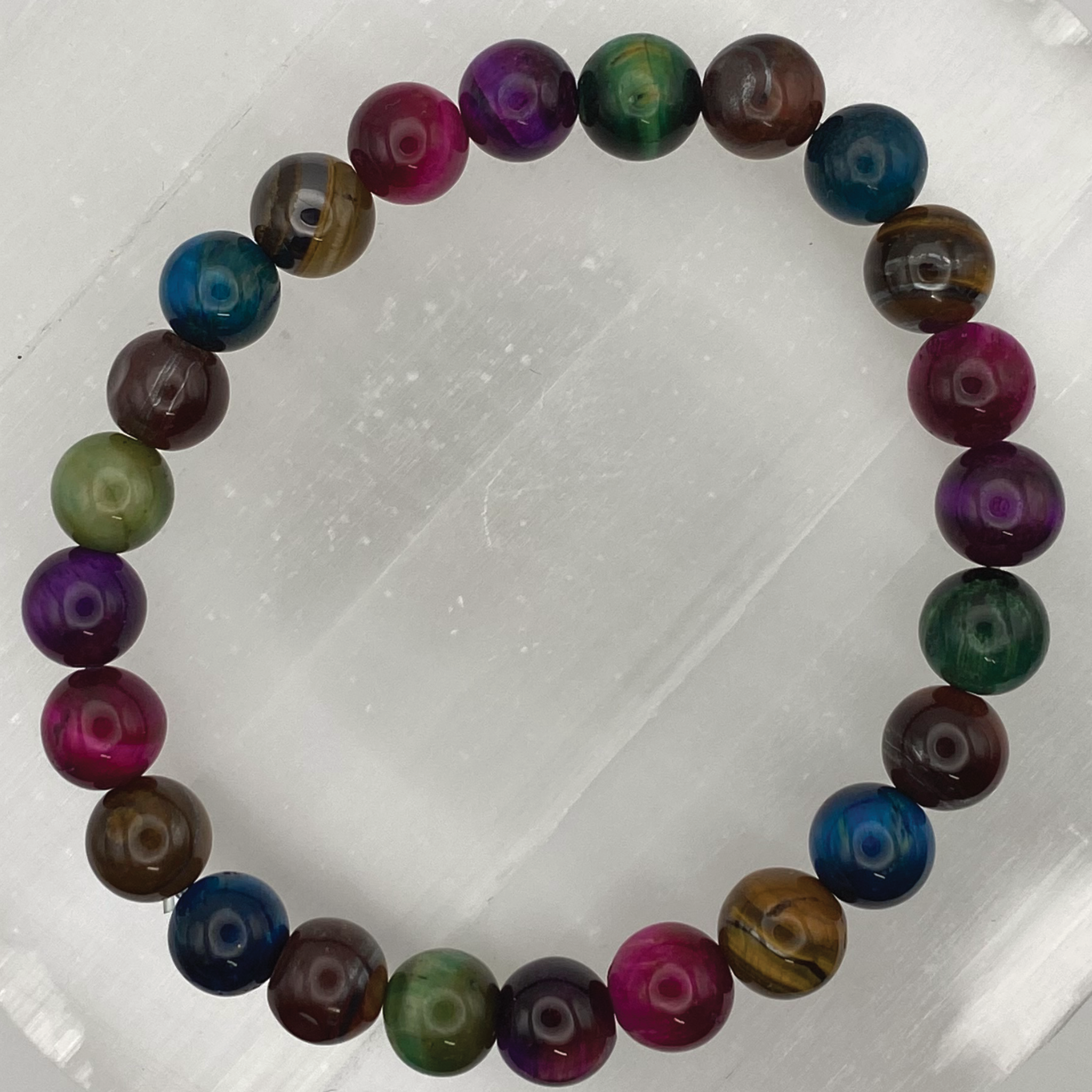 Dragon Vein Agate Multicolor Bracelet