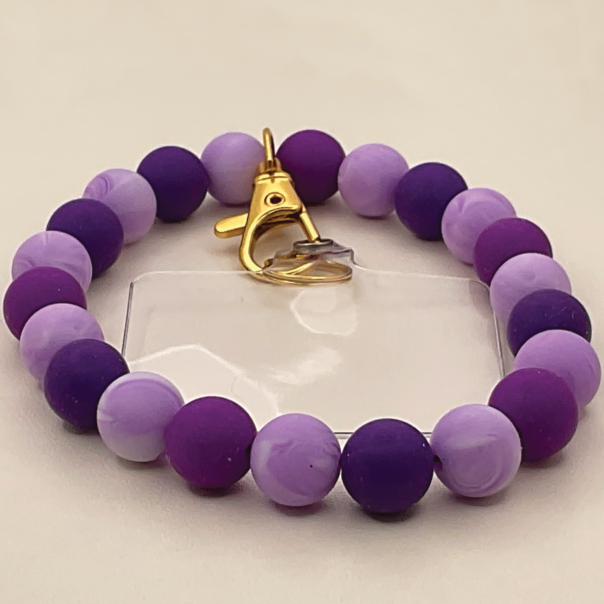 Purple Lilac Swirl Silicone Phone Strap