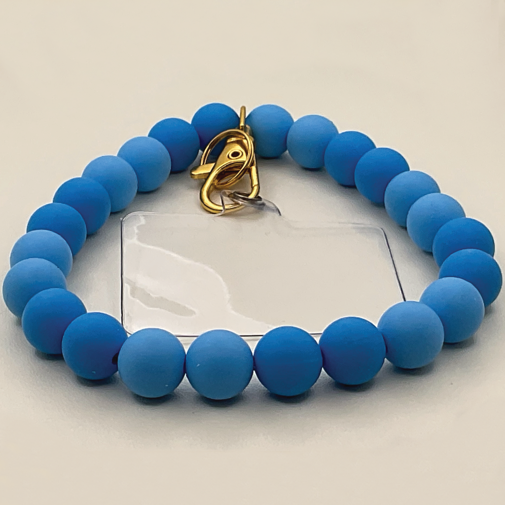Double Blue Silicone Phone Strap