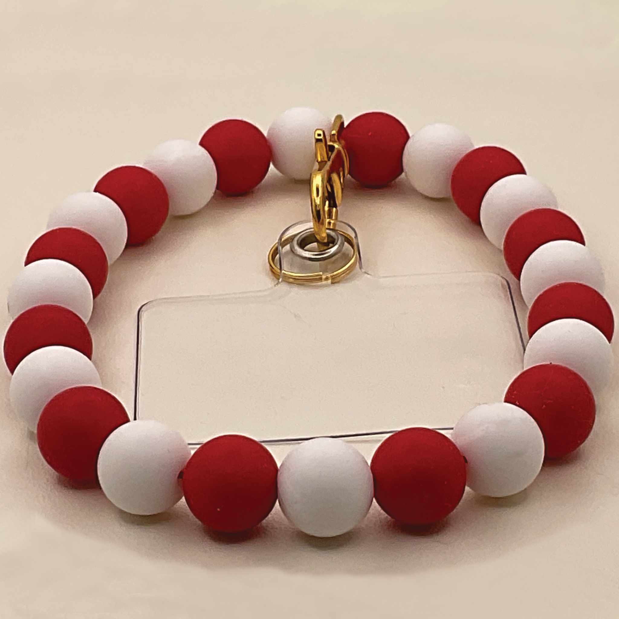 Candy Cane Silicone Phone Strap