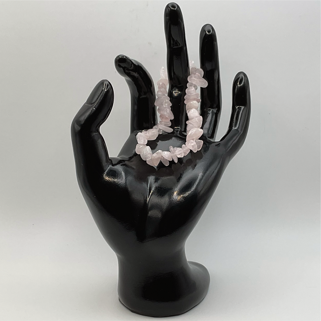 Chipped Rose Quartz Bracelet