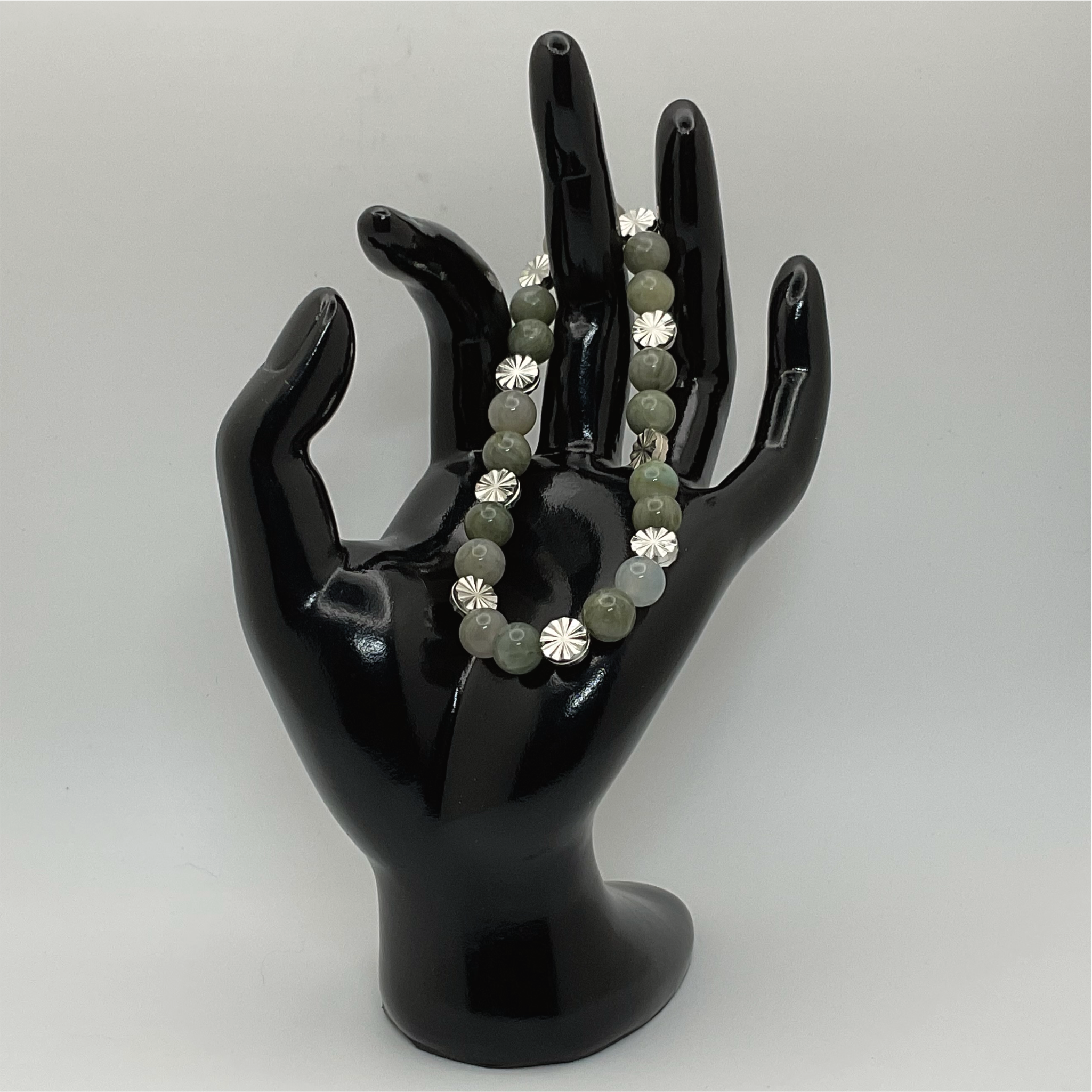 Serpentine Bracelet with Silver Spacers