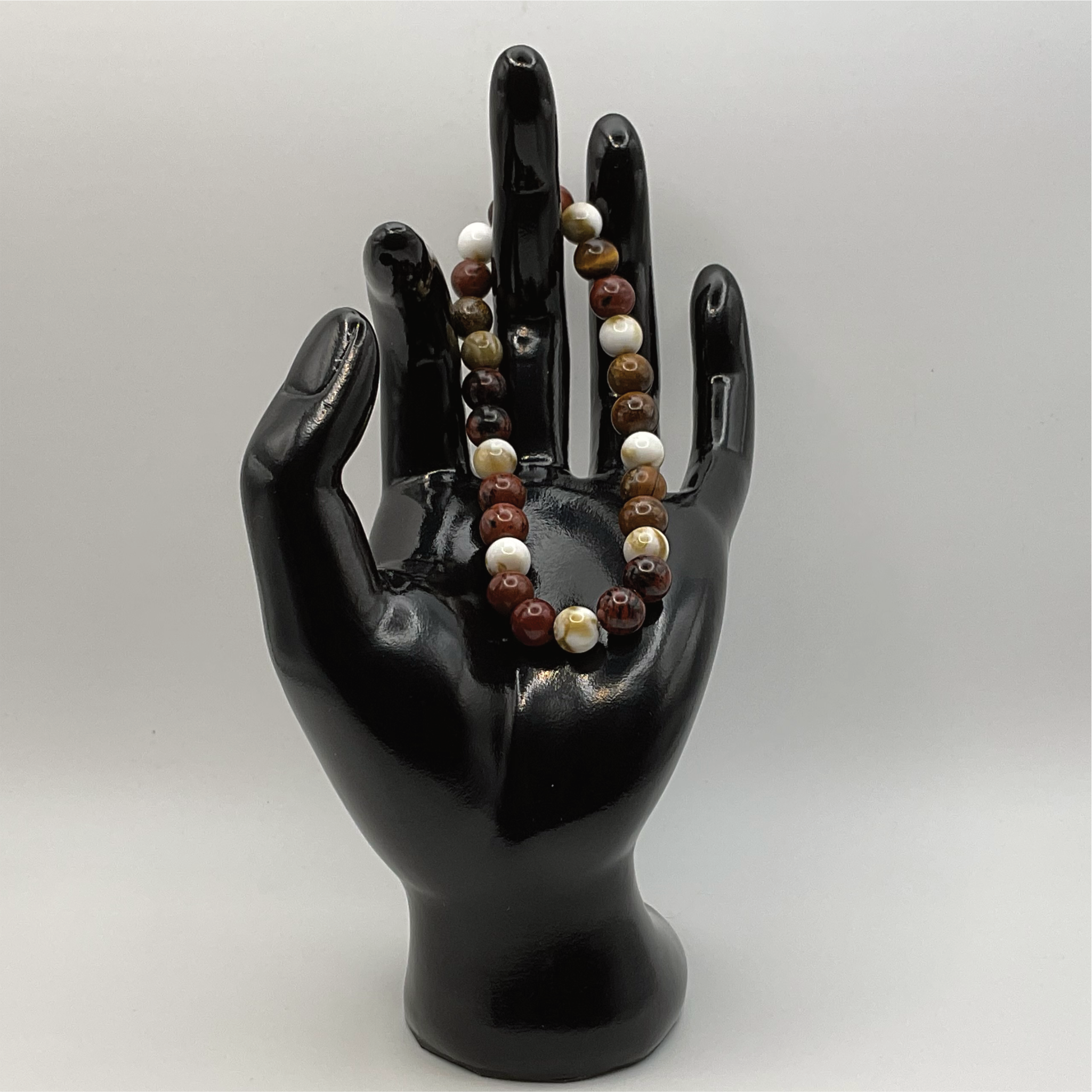 Mahogany Obsidian Oriental Agate Bracelet