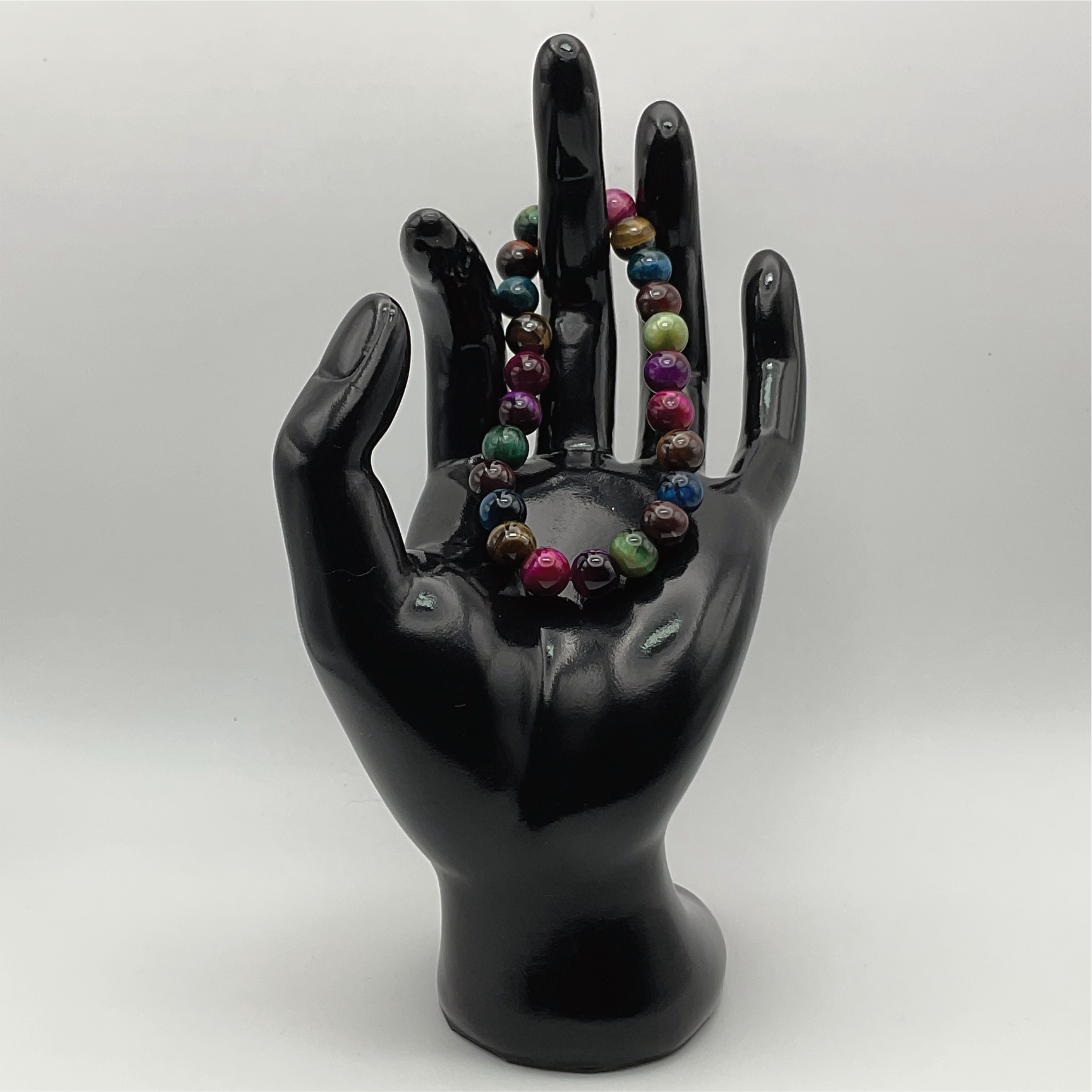 Pulsera de ágata Vena de Dragón multicolor