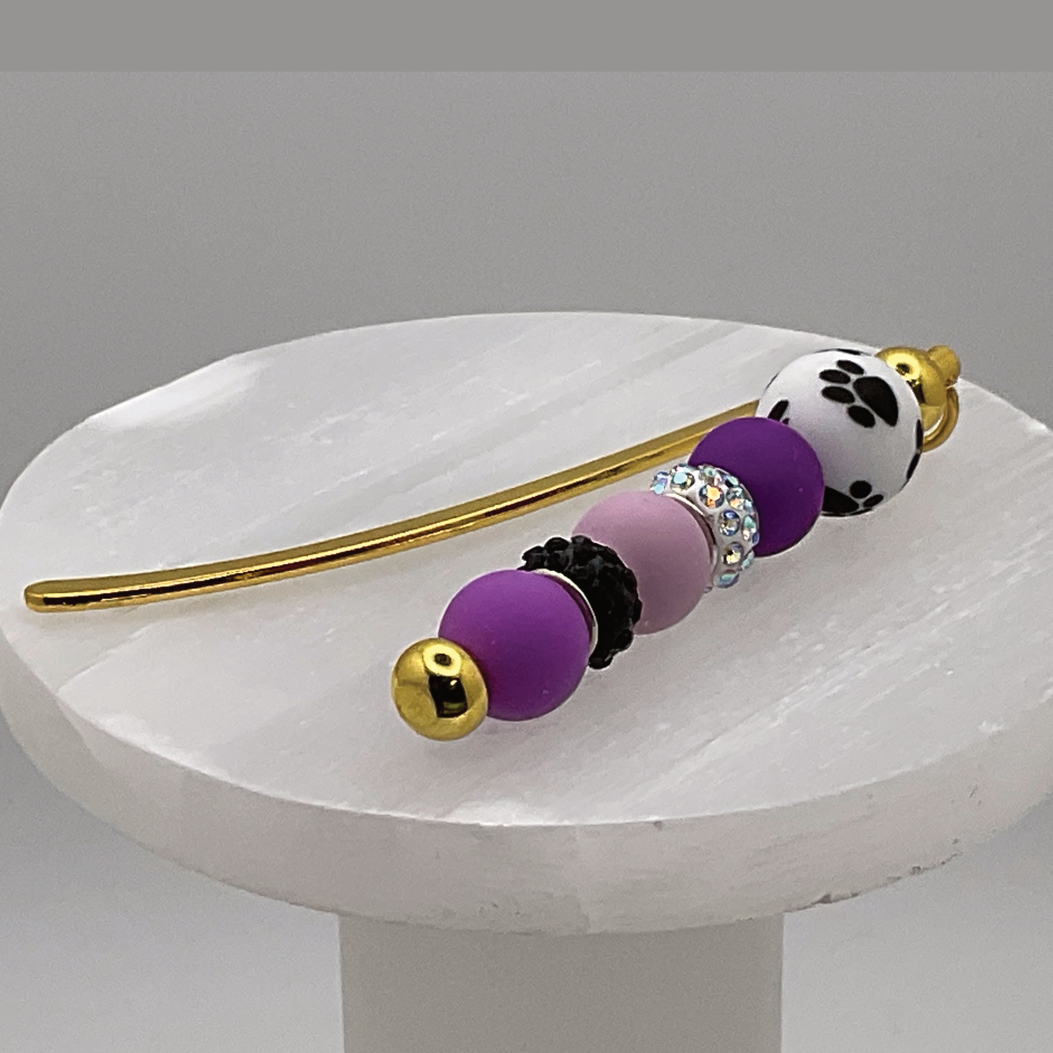 Purple Paws Bookmark